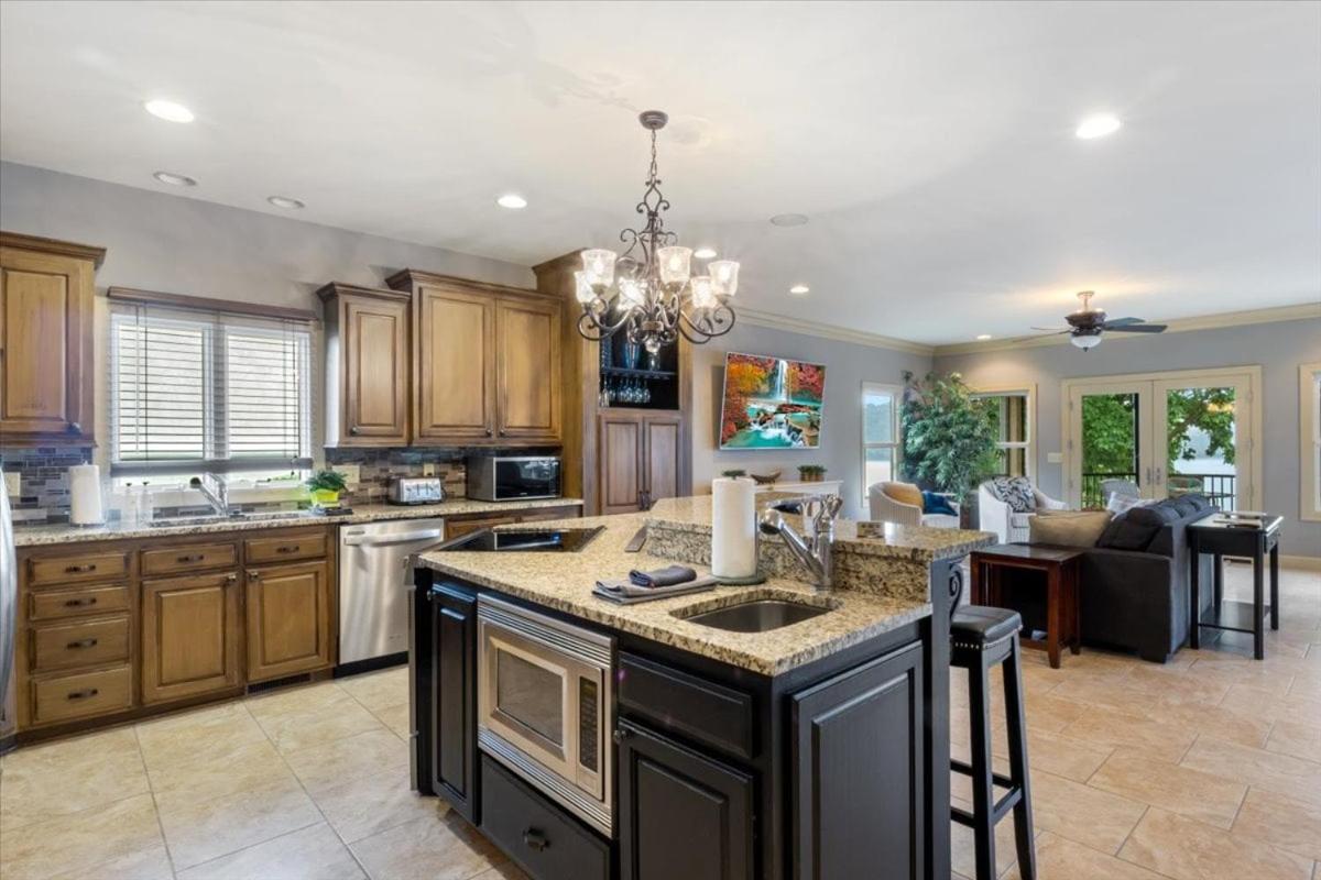 Luxury Lakefront Escape w/ Heated Pool, Hot Tub & Theater