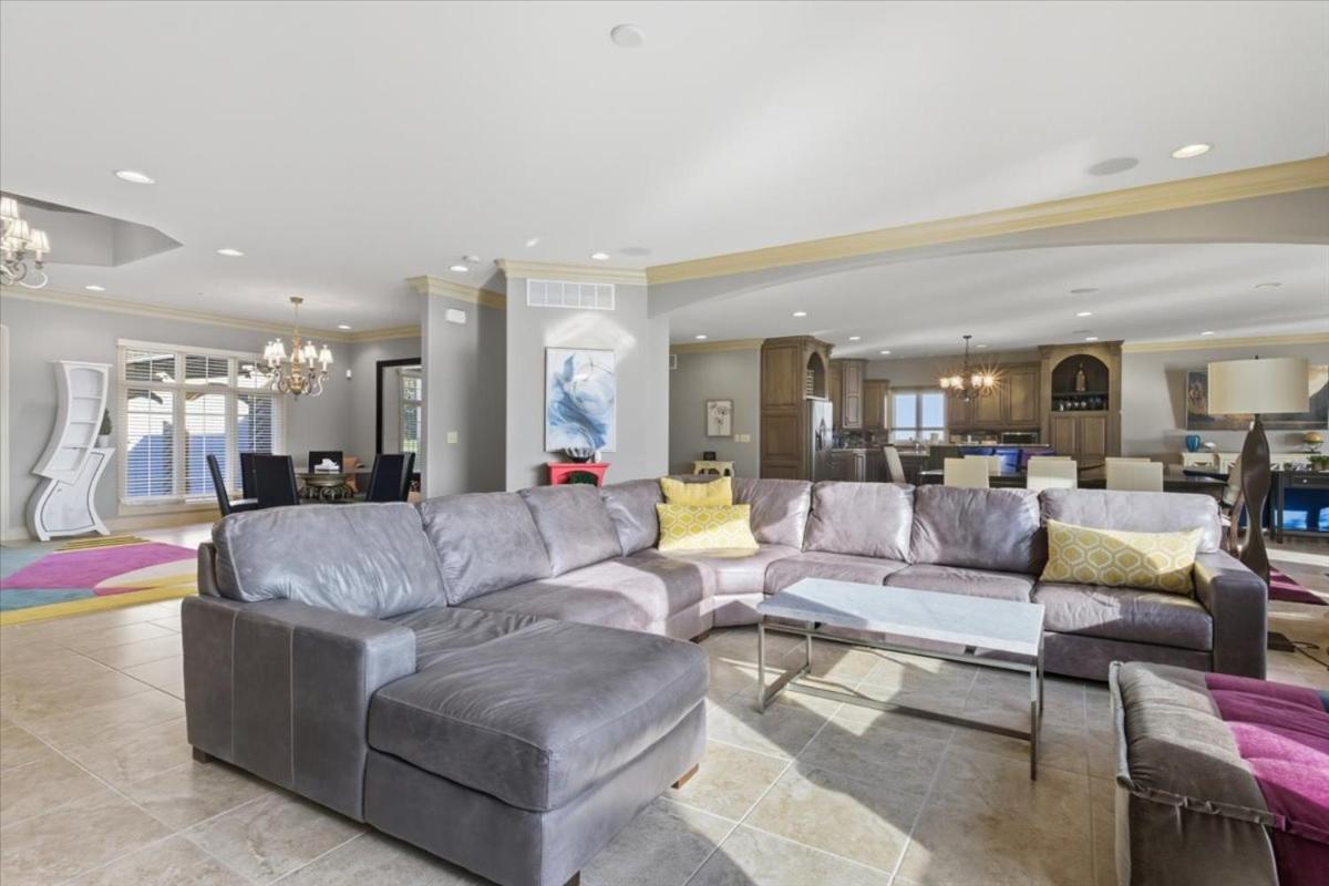 Luxury Lakefront Escape w/ Heated Pool, Hot Tub & Theater