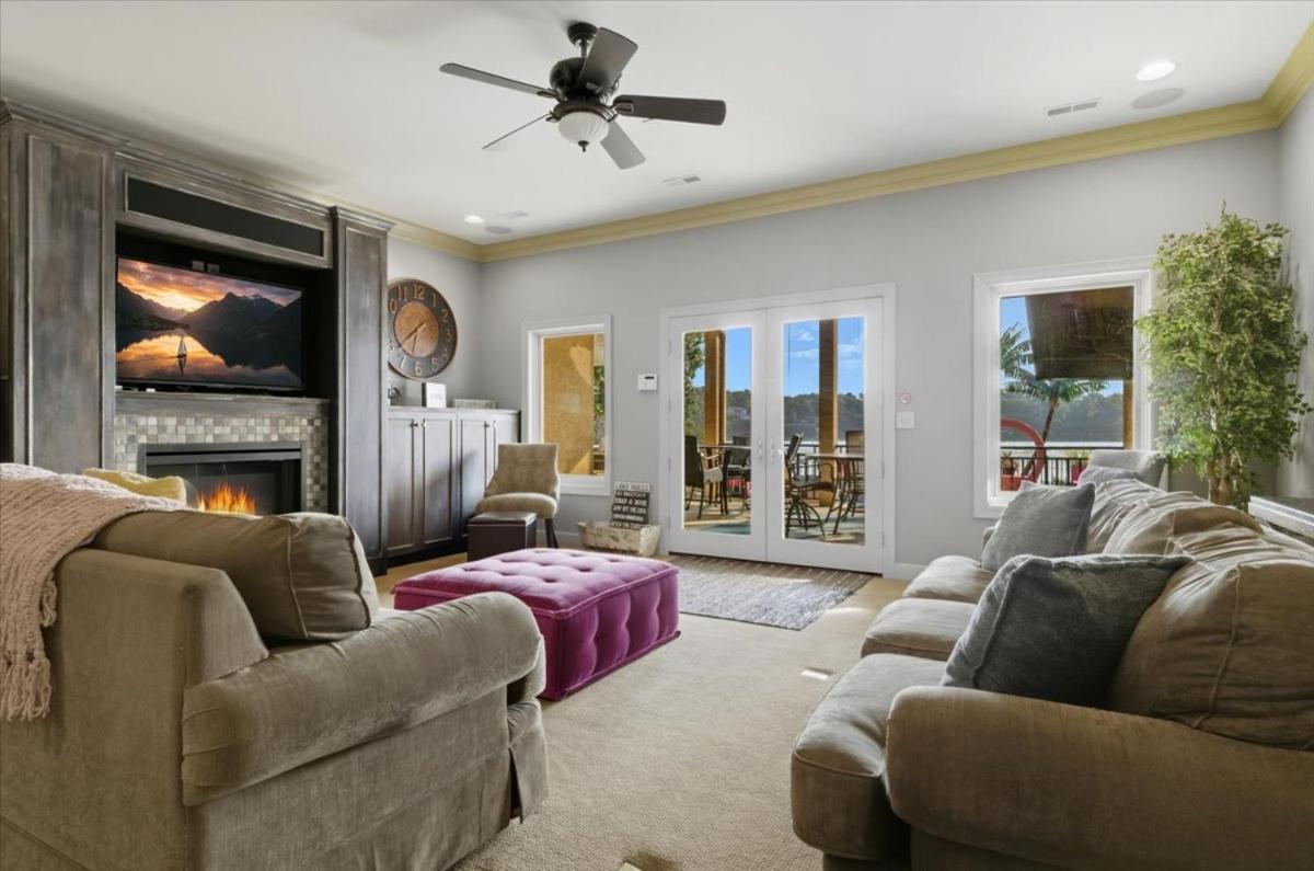 Luxury Lakefront Escape w/ Heated Pool, Hot Tub & Theater