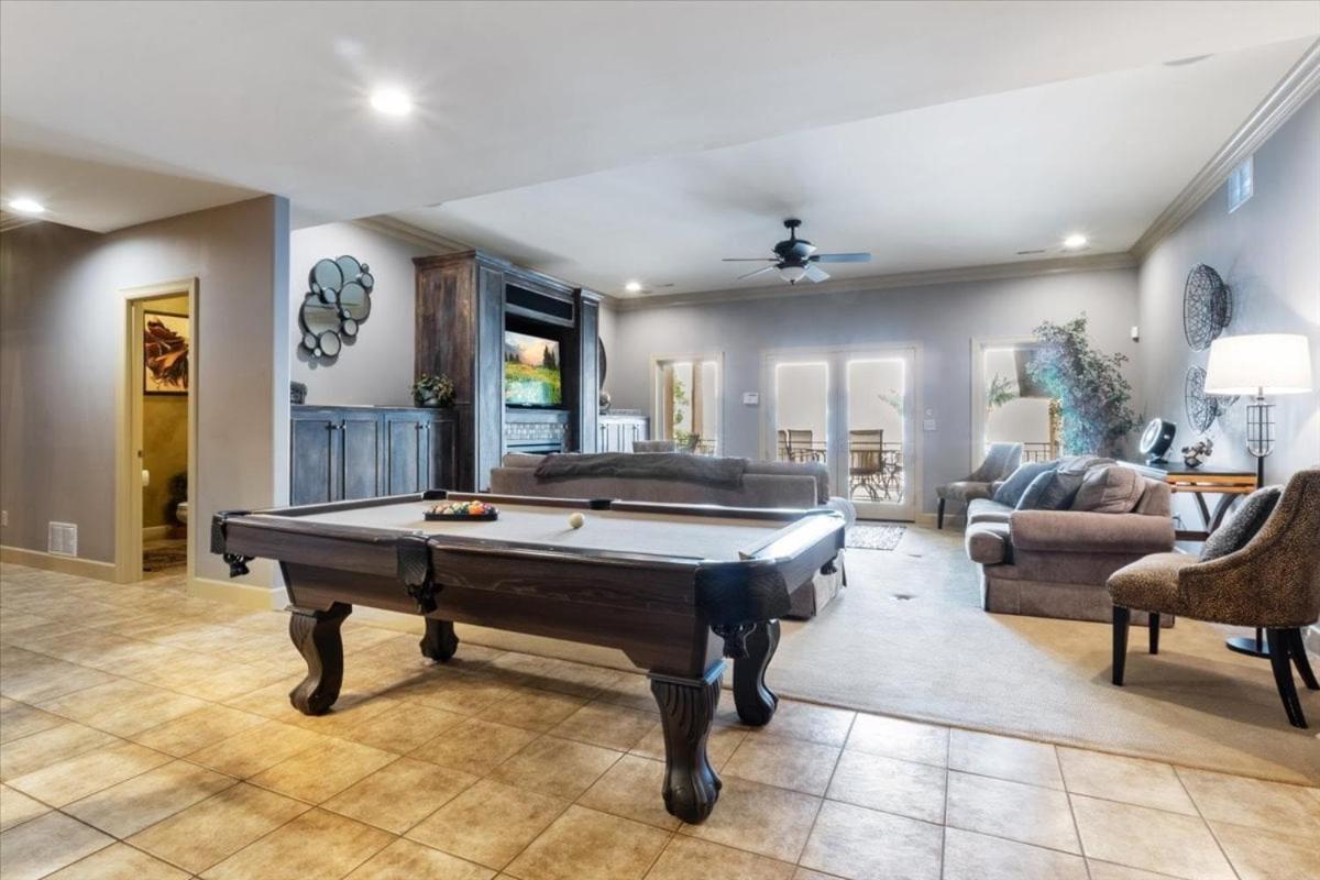 Luxury Lakefront Escape w/ Heated Pool, Hot Tub & Theater