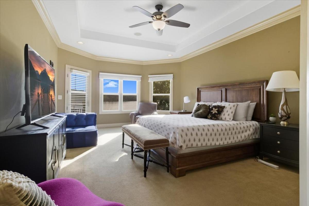 Luxury Lakefront Escape w/ Heated Pool, Hot Tub & Theater