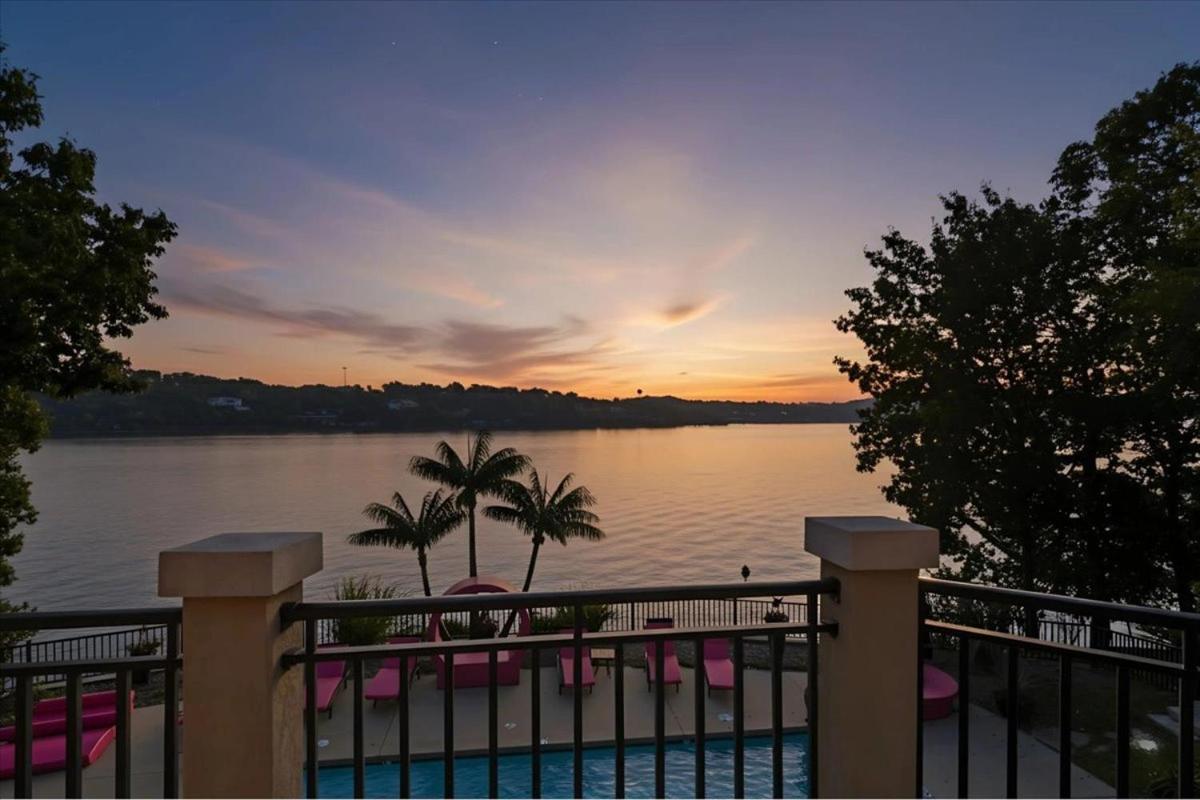 Luxury Lakefront Escape w/ Heated Pool, Hot Tub & Theater