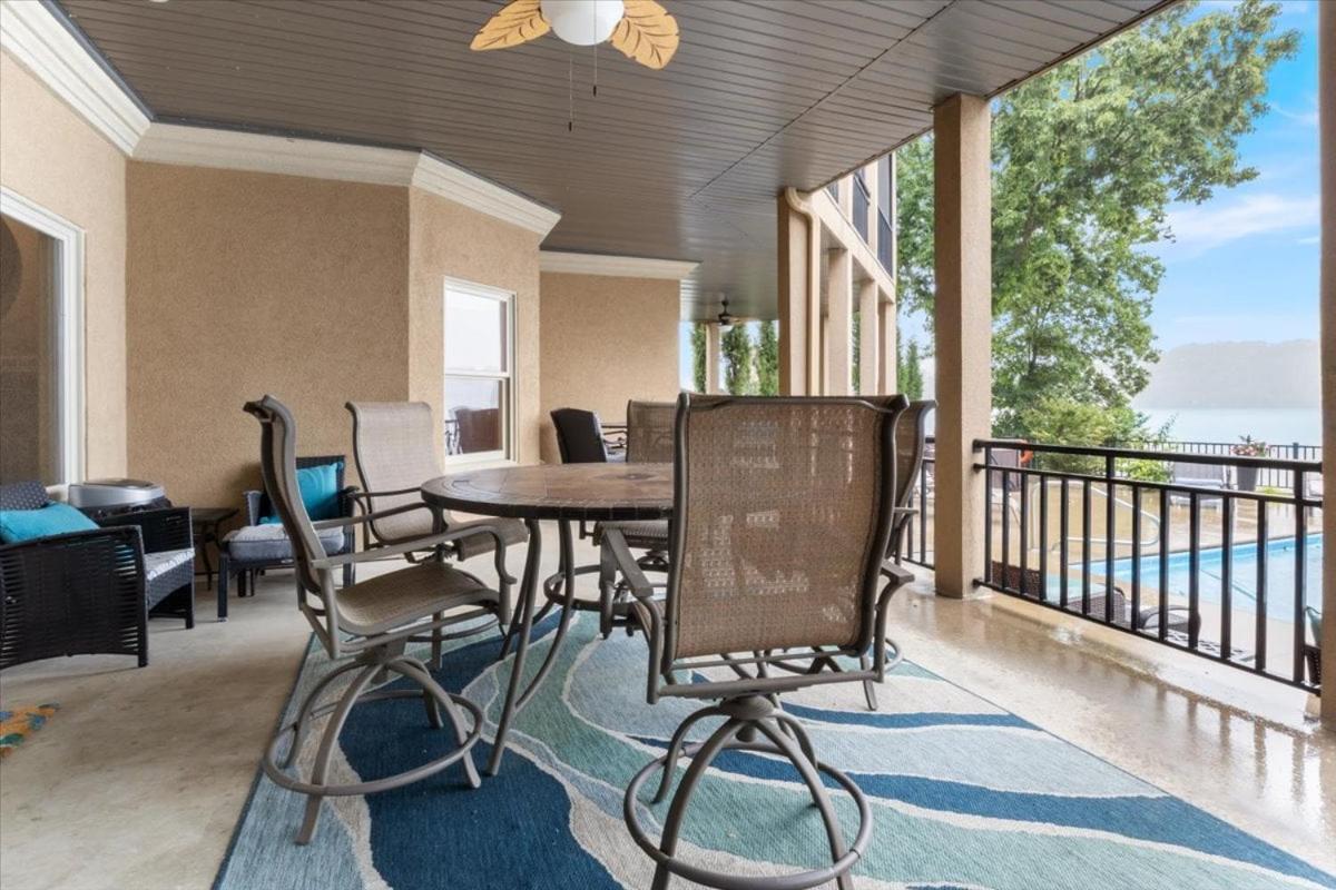 Luxury Lakefront Escape w/ Heated Pool, Hot Tub & Theater