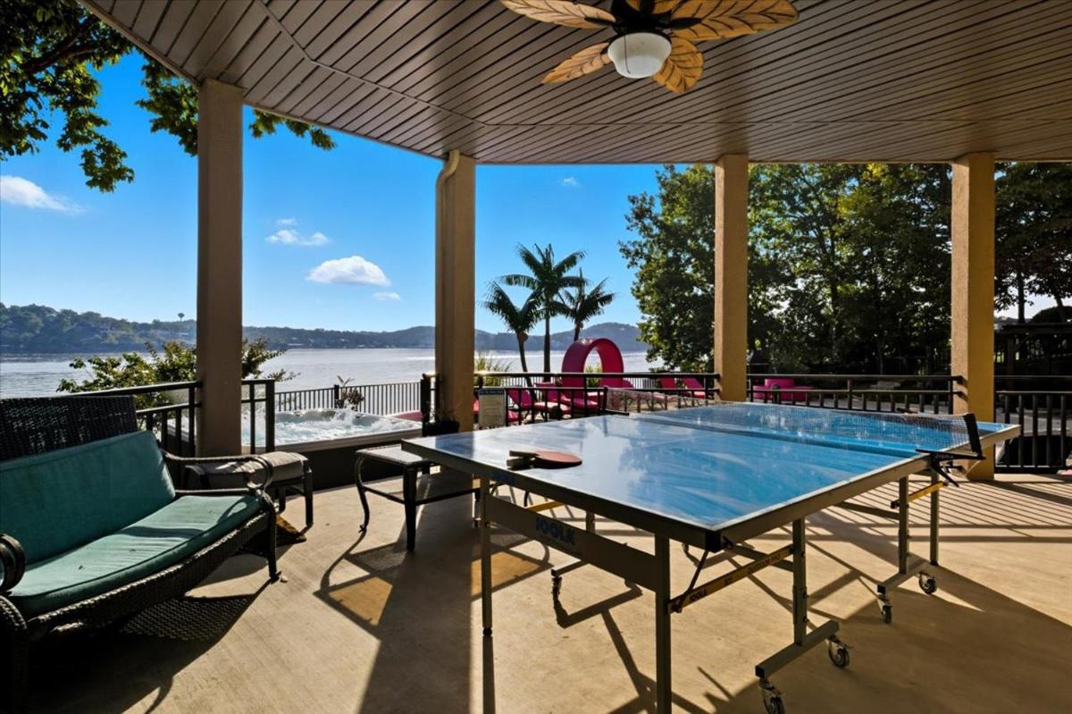 Luxury Lakefront Escape w/ Heated Pool, Hot Tub & Theater