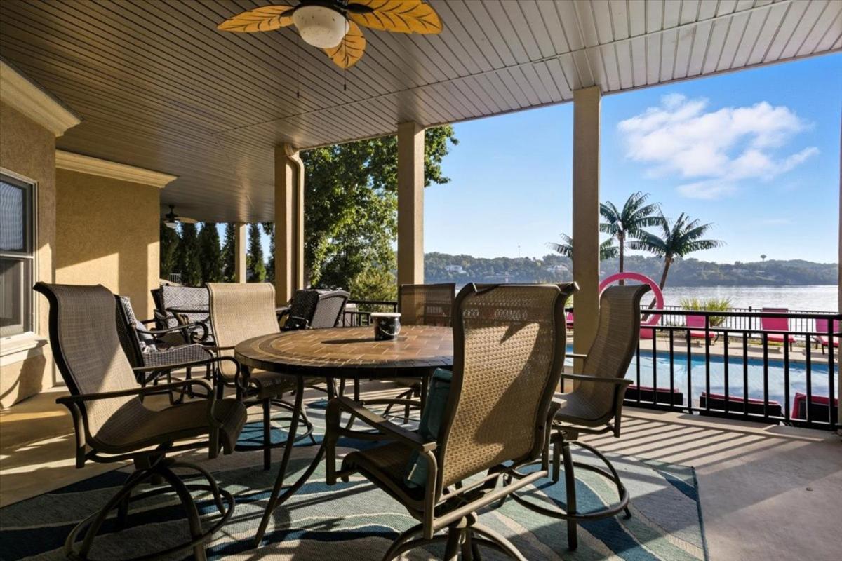 Luxury Lakefront Escape w/ Heated Pool, Hot Tub & Theater