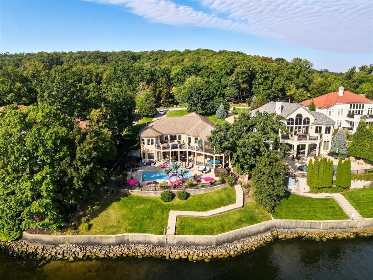 Luxury Lakefront Escape w/ Heated Pool, Hot Tub & Theater