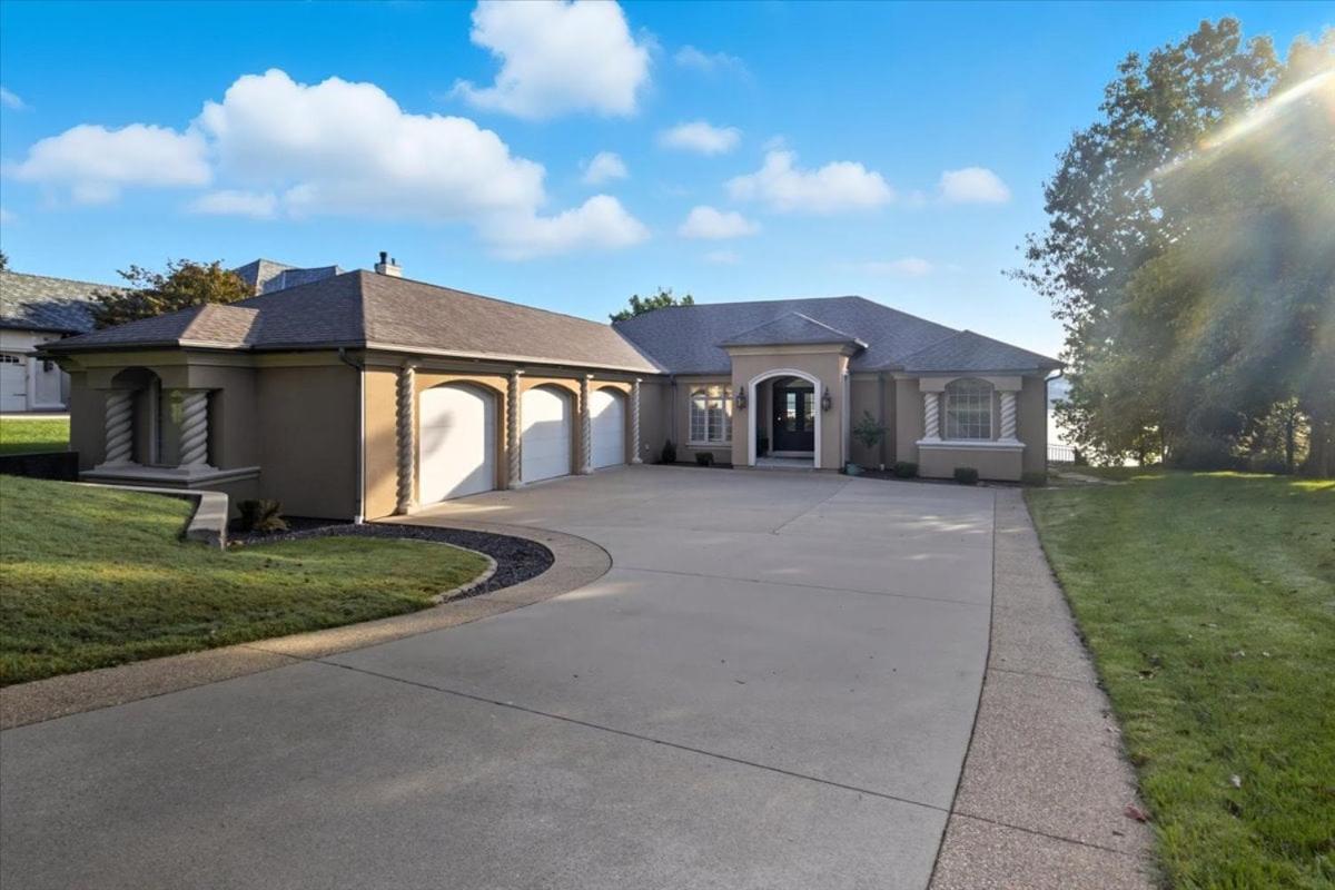 Luxury Lakefront Escape w/ Heated Pool, Hot Tub & Theater