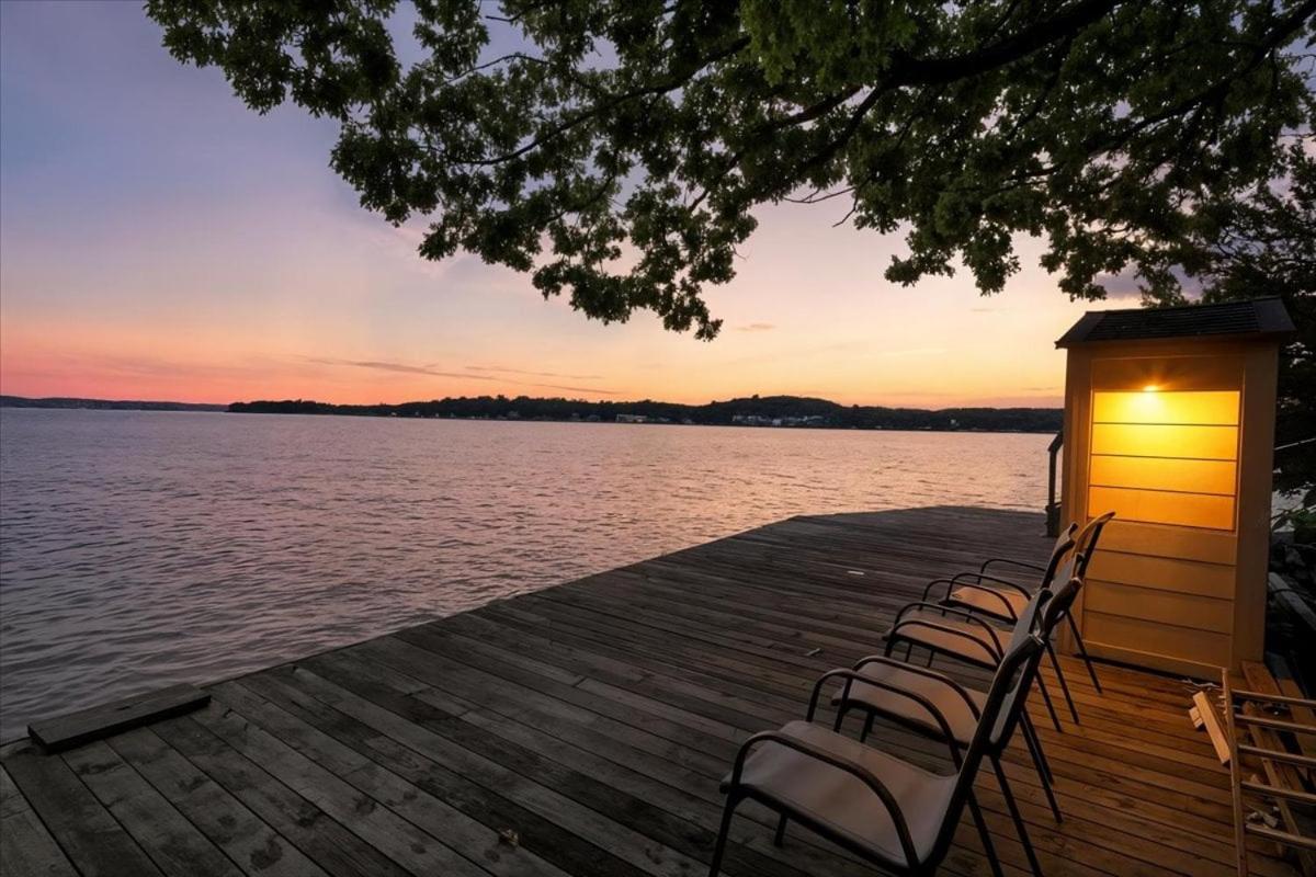 Lakefront Home w/ Double Deck, Slip, Firepit & Game Room