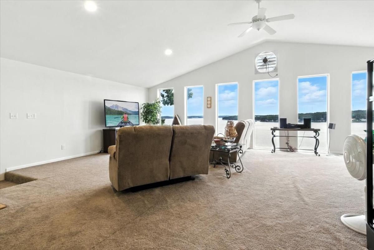 Lakefront Home w/ Double Deck, Slip, Firepit & Game Room