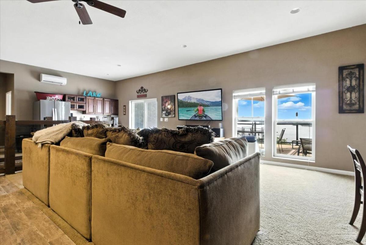 Lakefront Home w/ Double Deck, Slip, Firepit & Game Room