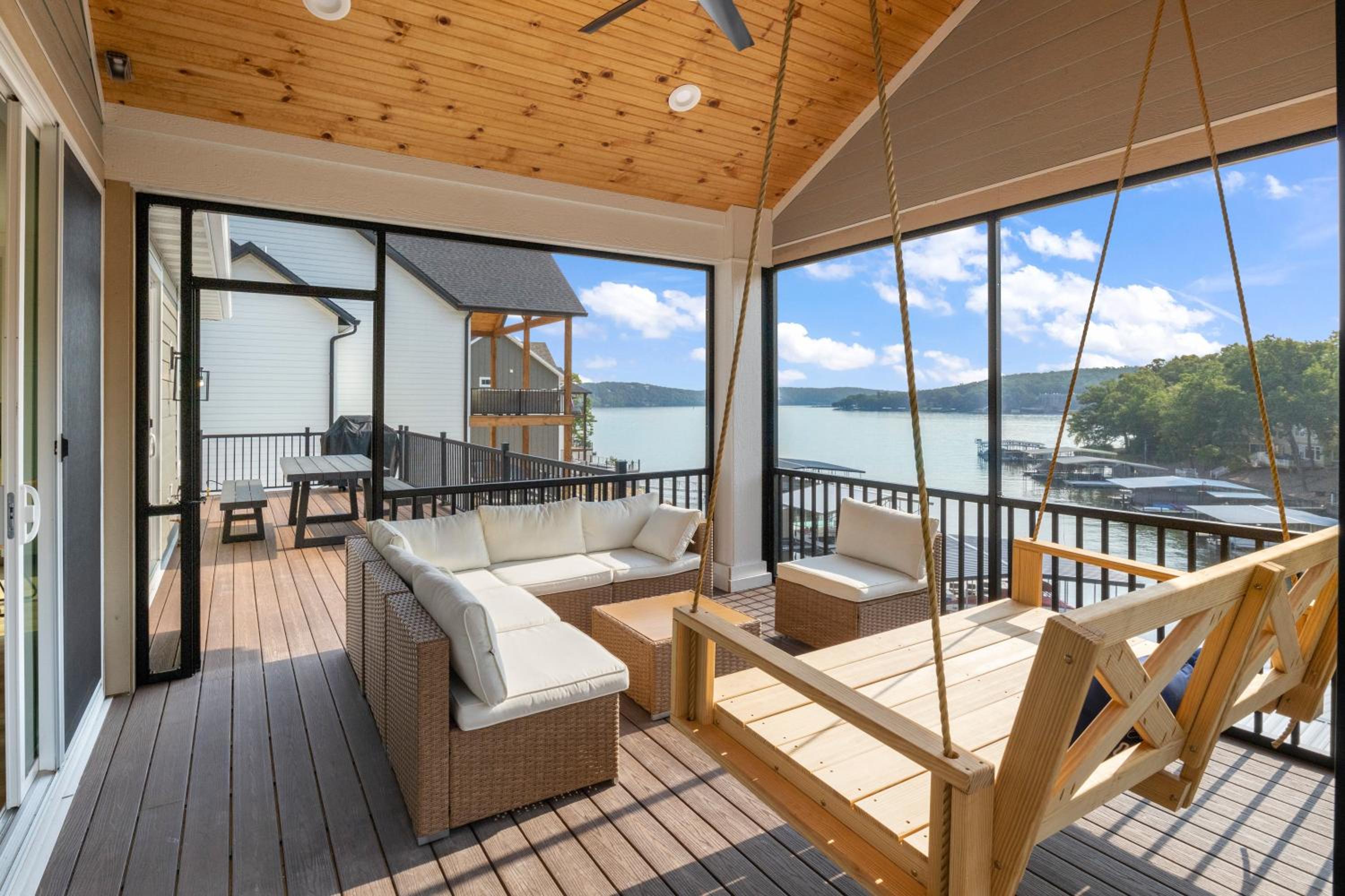 Lakefront Home w/ Arcade Games, Wet Bar, Dock, Workspace & Stunning Views