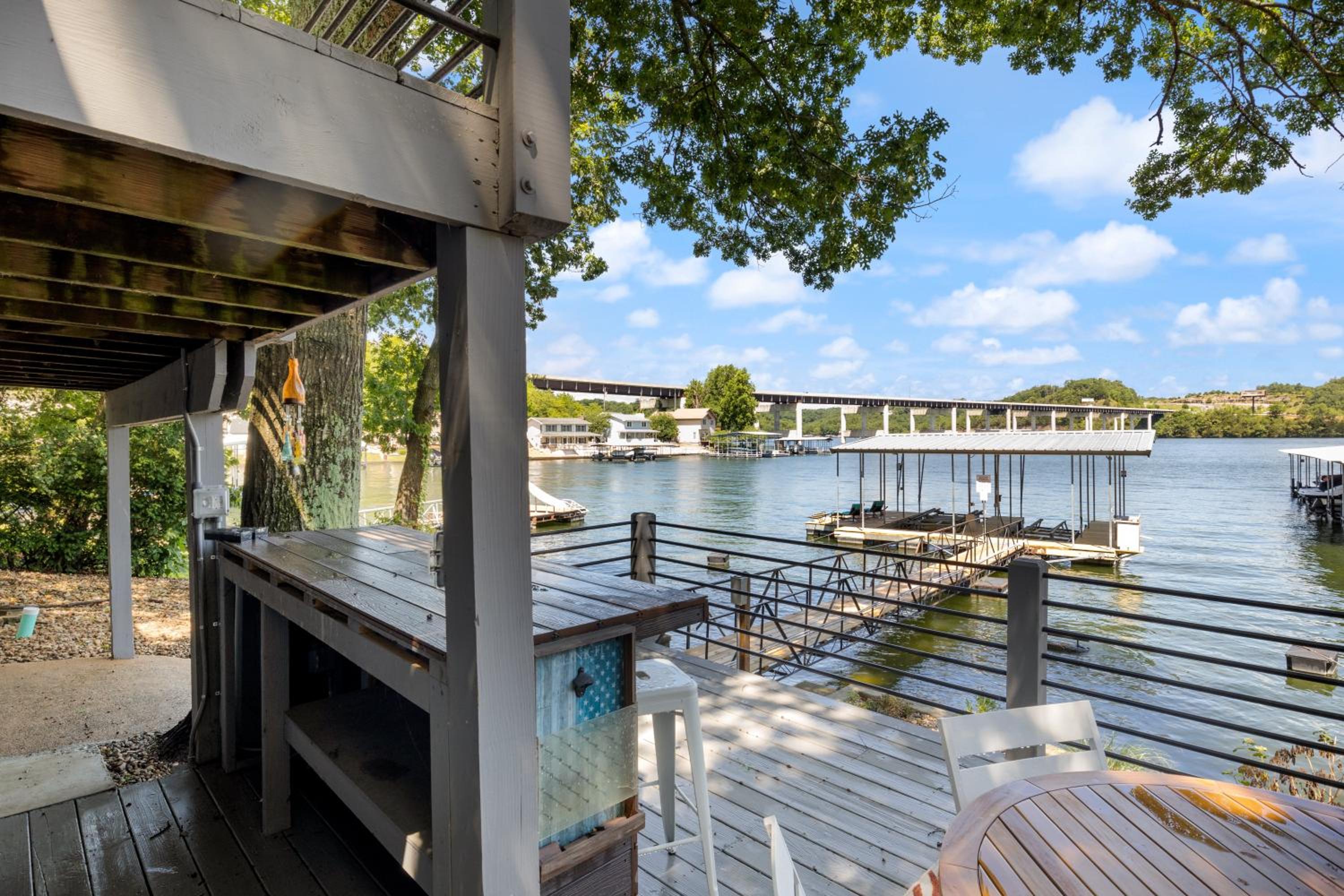 Private Dock & Fireplace Steps from Osage Beach