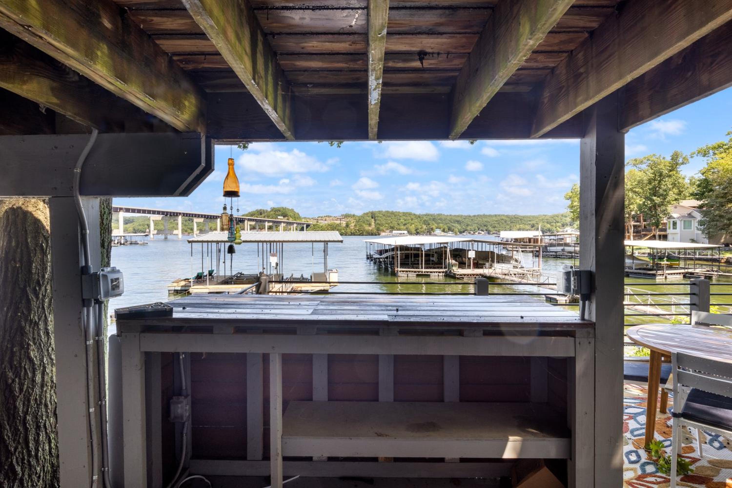Private Dock & Fireplace Steps from Osage Beach