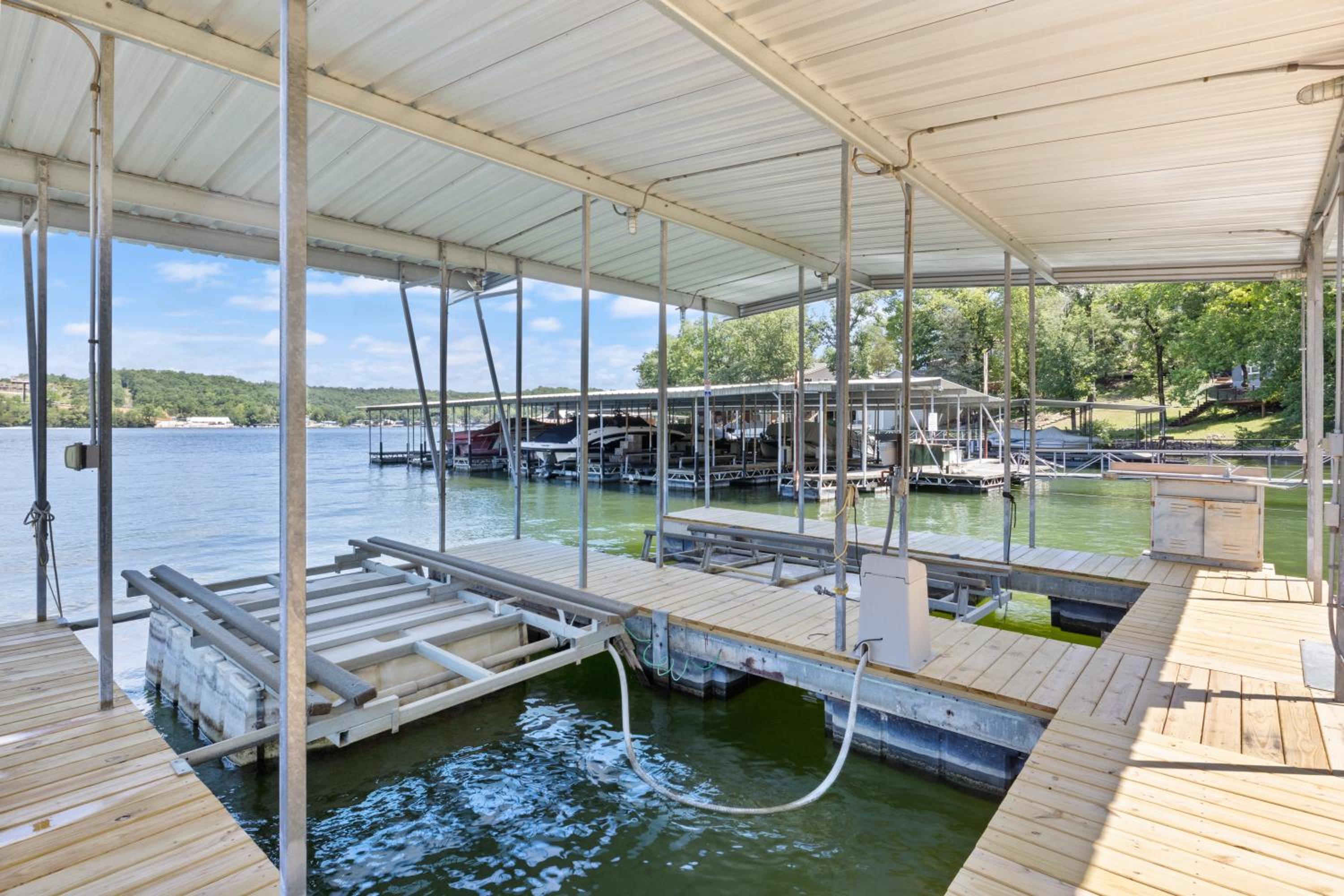 Private Dock & Fireplace Steps from Osage Beach