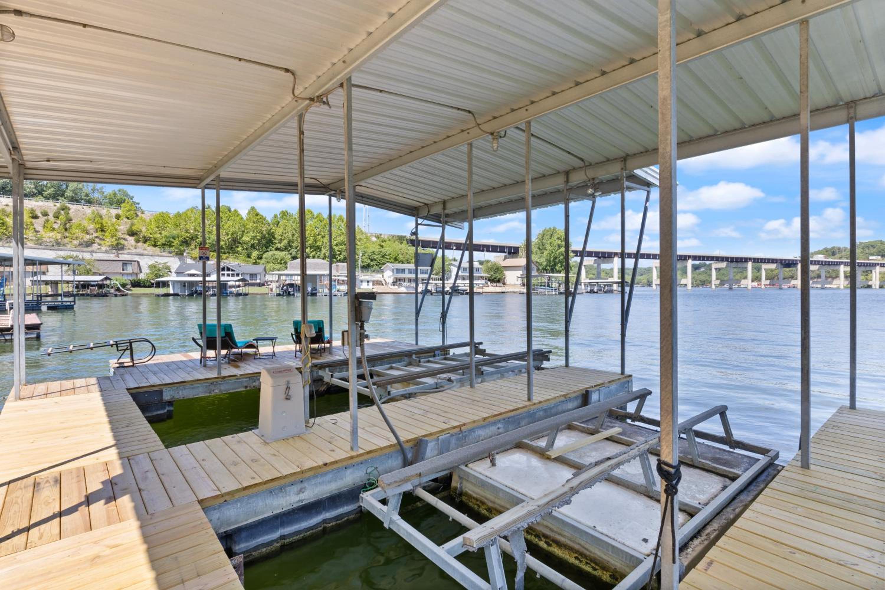 Private Dock & Fireplace Steps from Osage Beach
