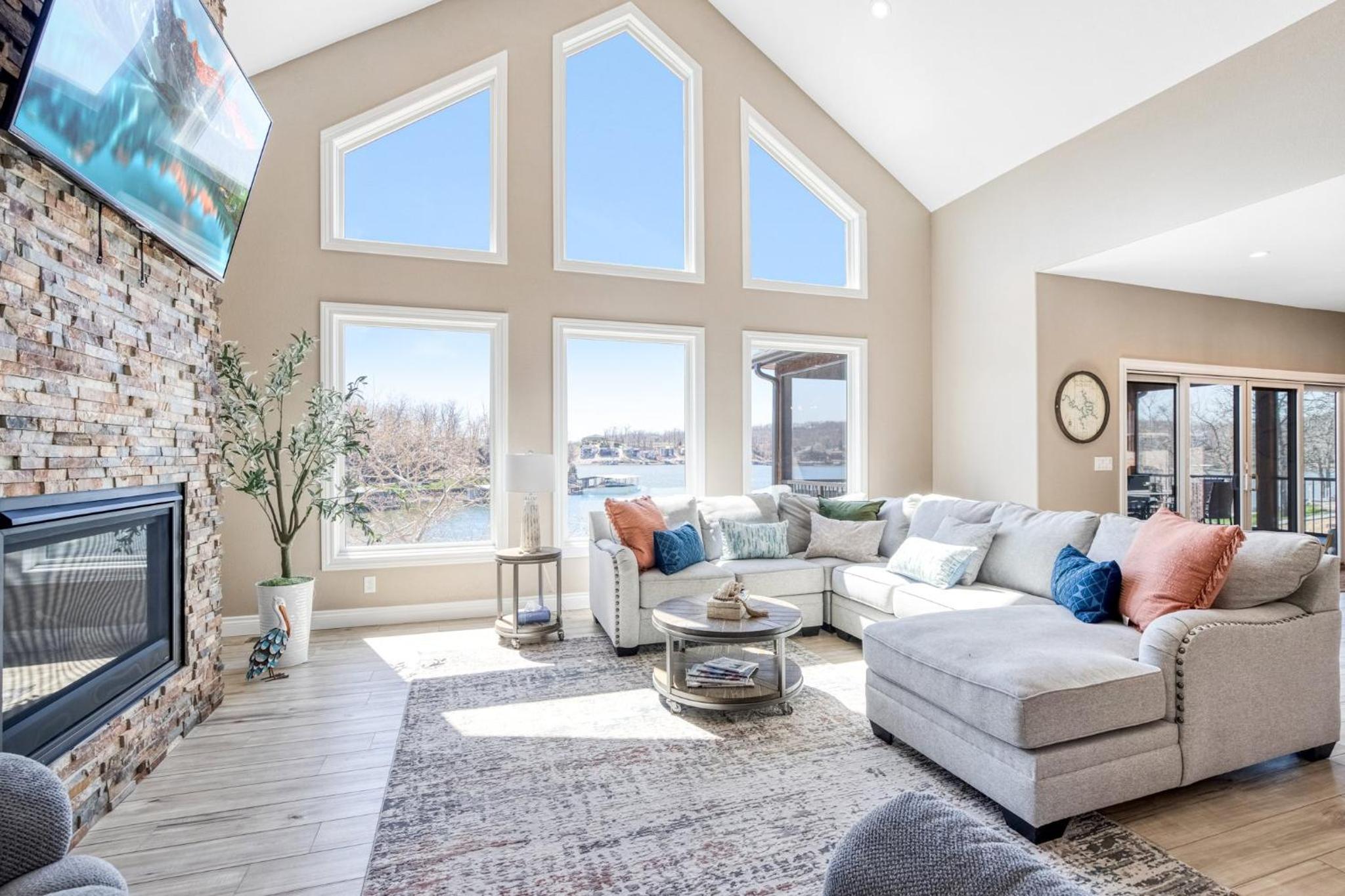 Luxury Home on Cove with Boat Slips, Waterslides, and Jump Deck
