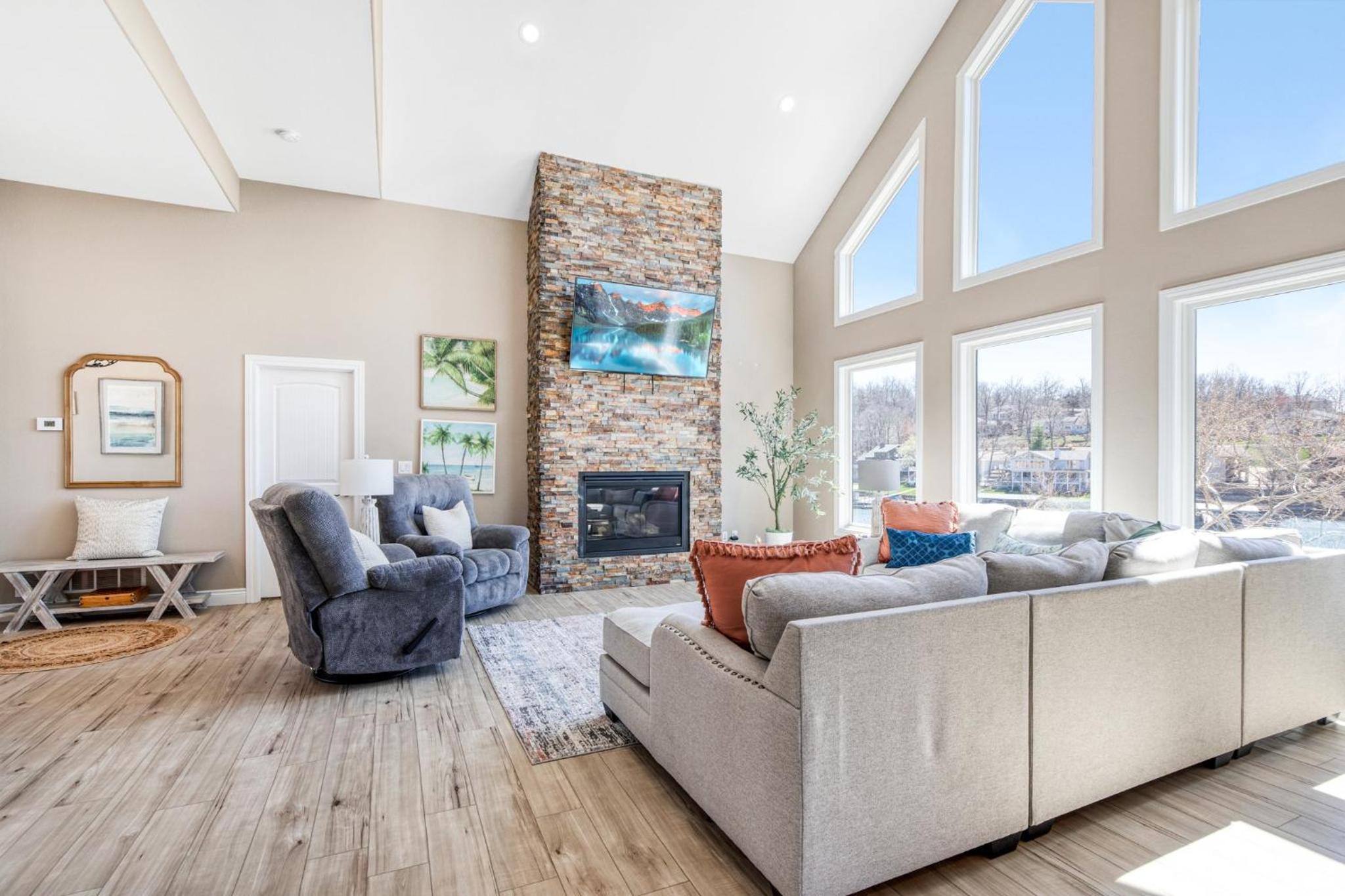 Luxury Home on Cove with Boat Slips, Waterslides, and Jump Deck
