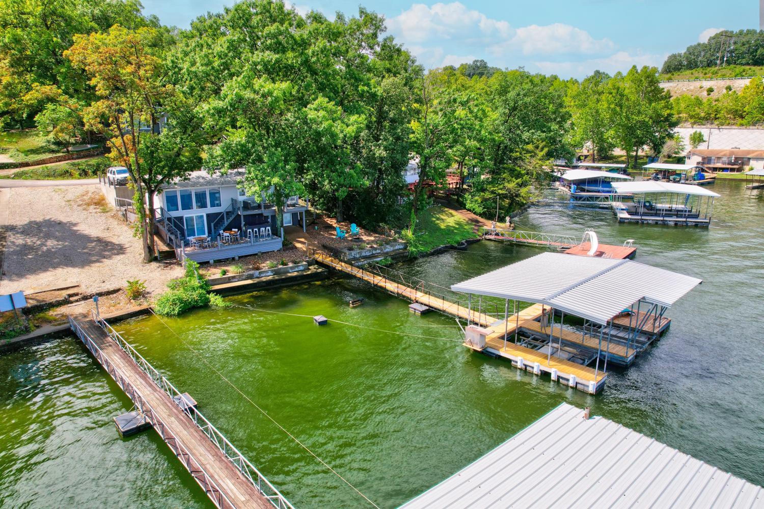 Private Dock & Fireplace Steps from Osage Beach