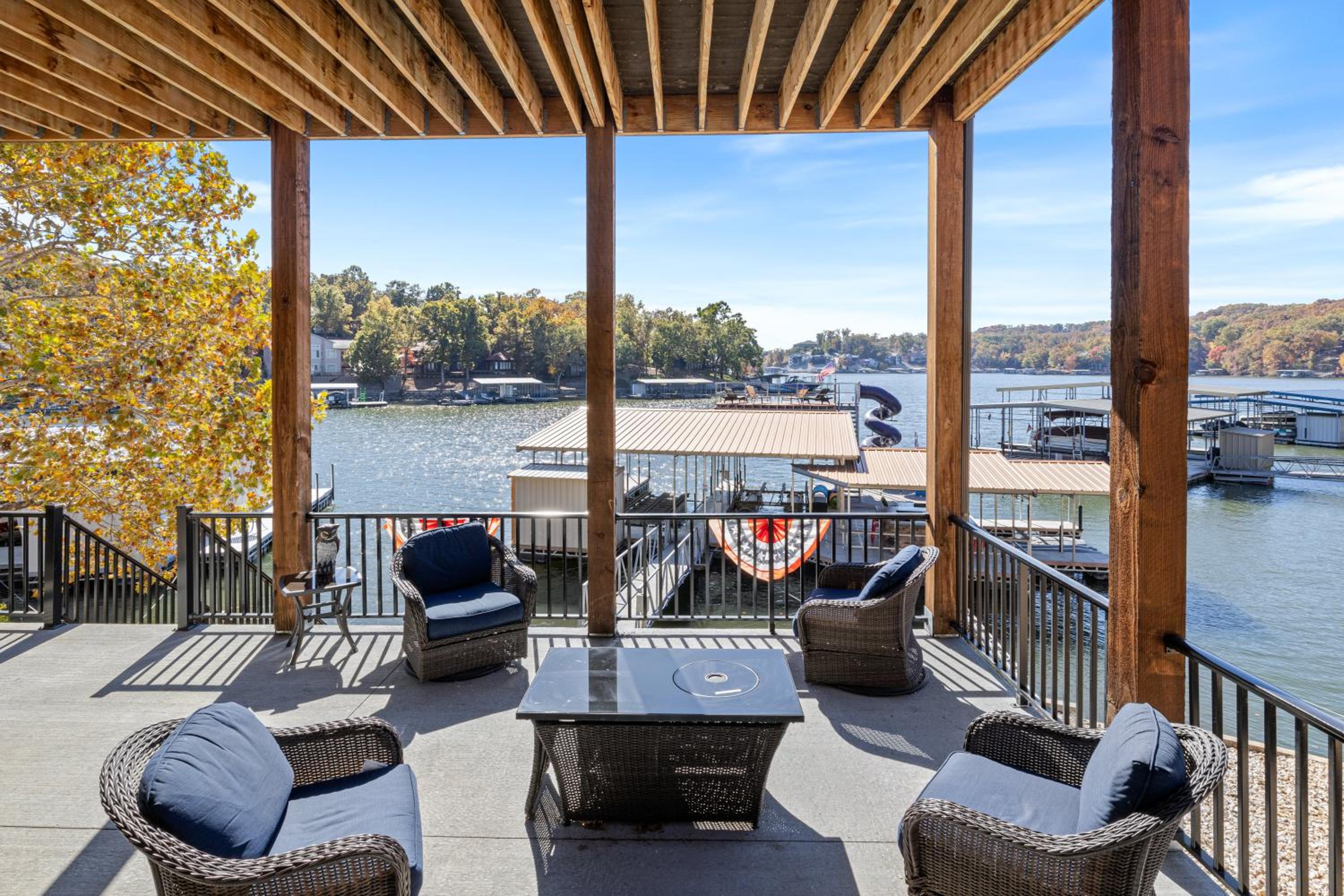 Luxury Home on Cove with Boat Slips, Waterslides, and Jump Deck