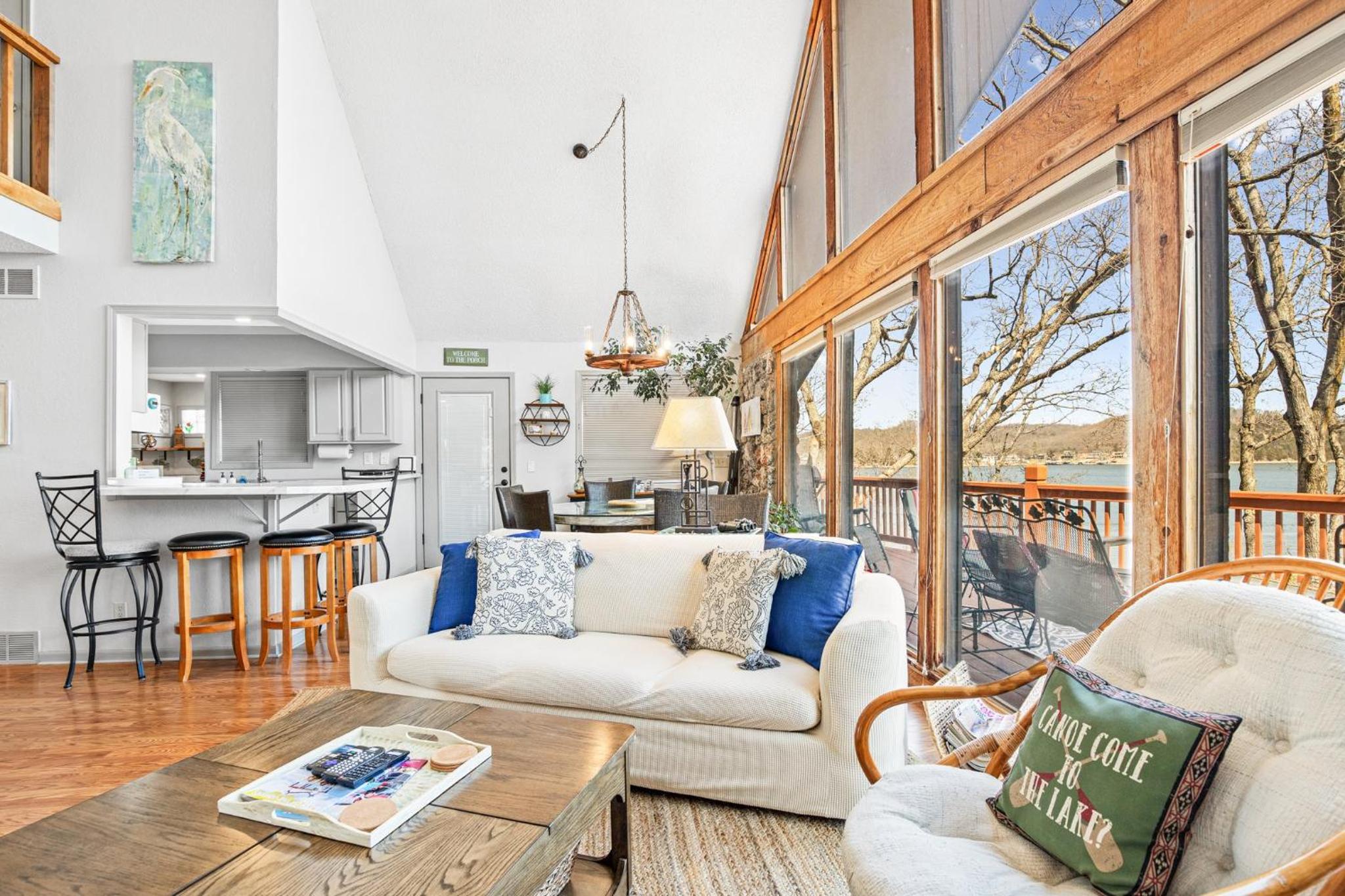 Woodmont Point - Wooded Private Lakefront Retreat with Deep Cove Dock and Great Swimming!