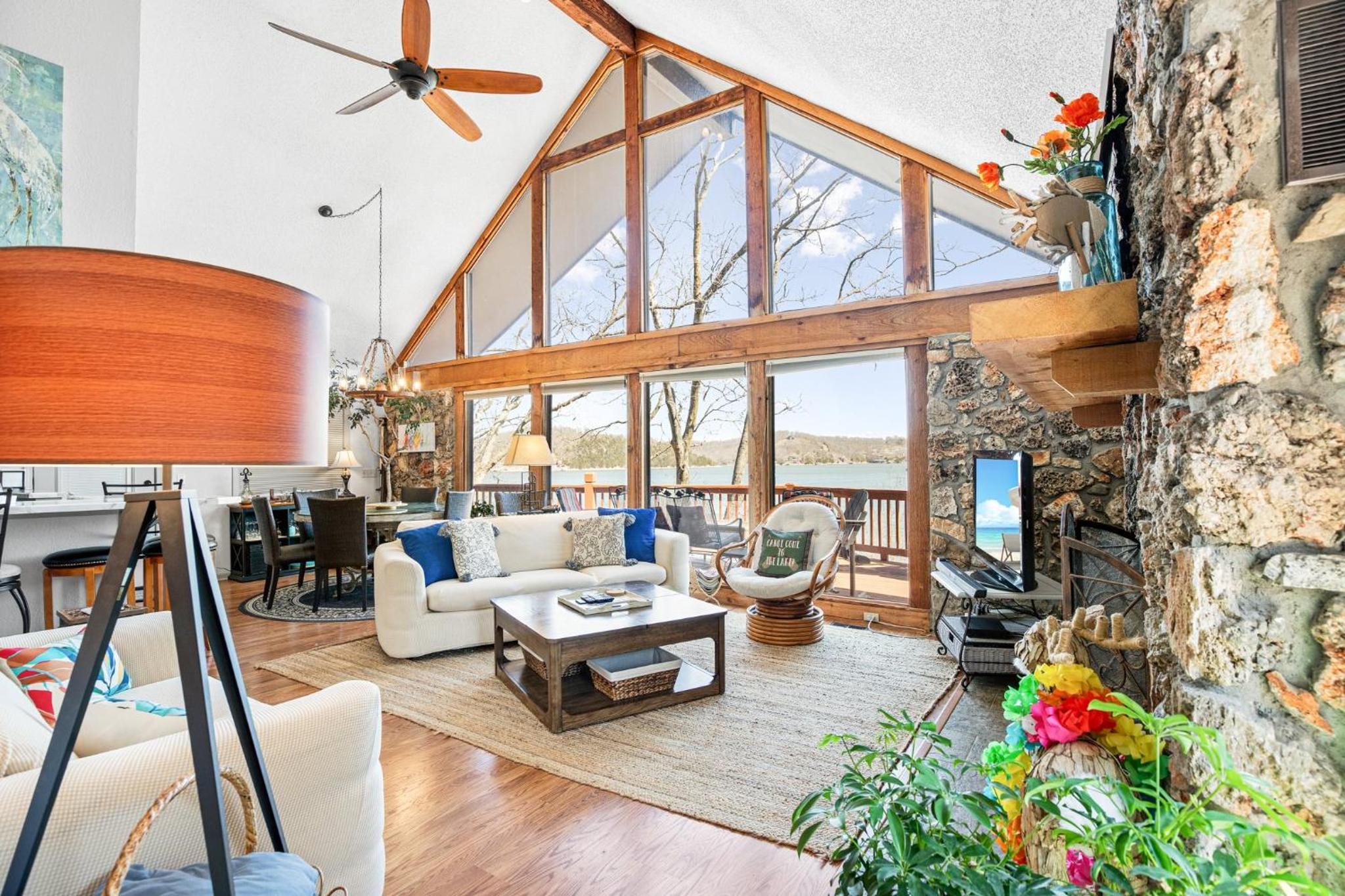 Woodmont Point - Wooded Private Lakefront Retreat with Deep Cove Dock and Great Swimming!