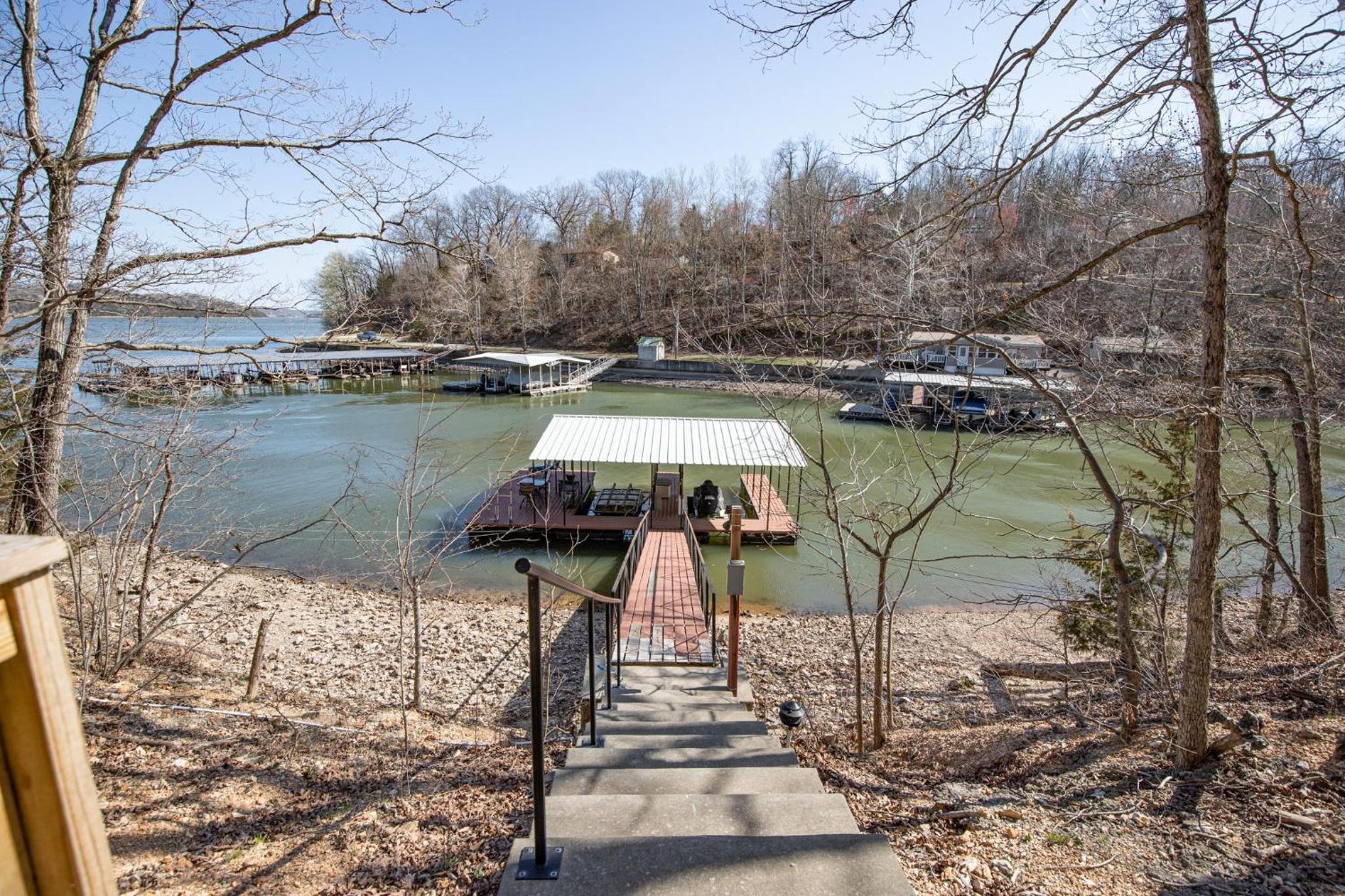 Woodmont Point - Wooded Private Lakefront Retreat with Deep Cove Dock and Great Swimming!
