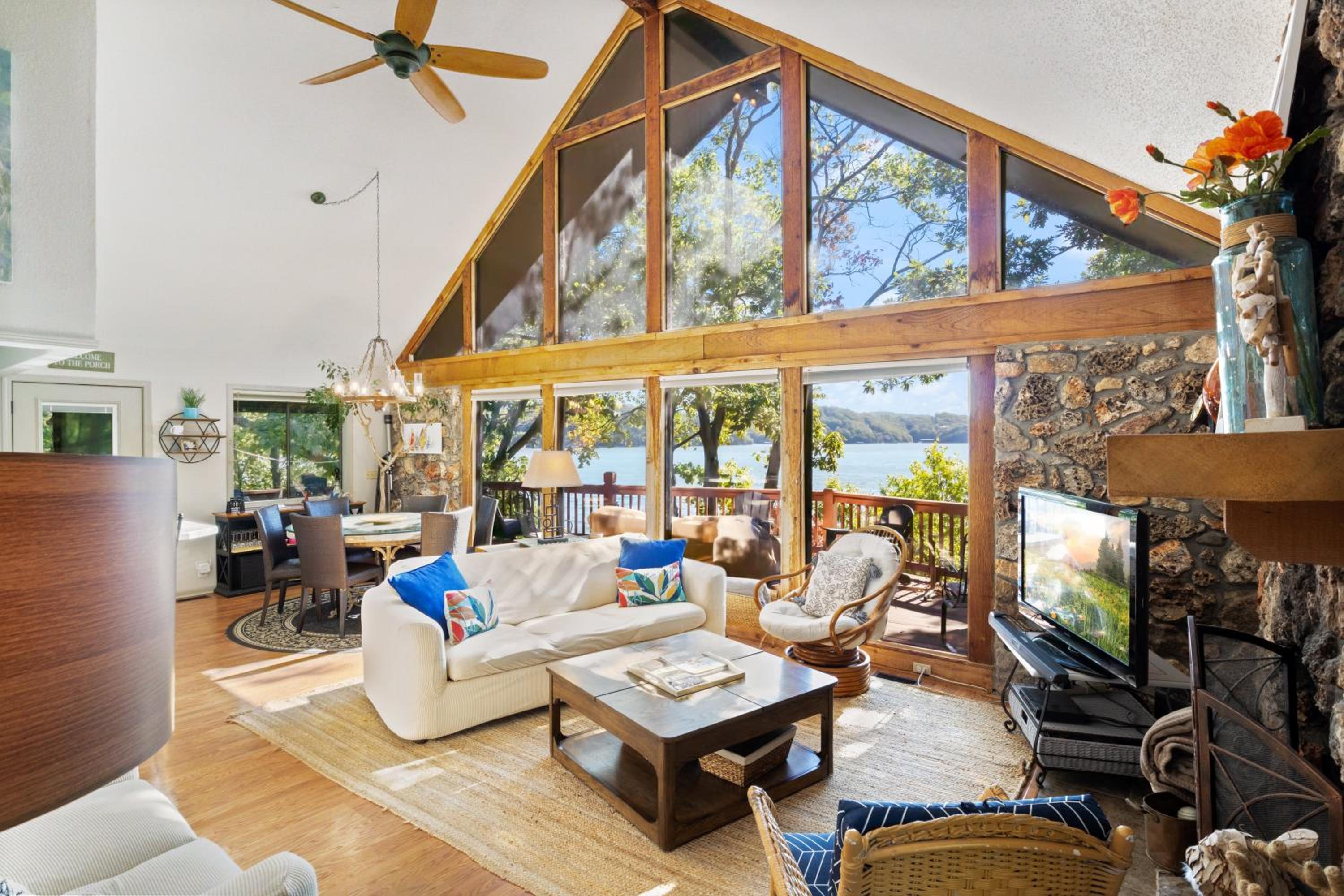 Woodmont Point - Wooded Private Lakefront Retreat with Deep Cove Dock and Great Swimming!