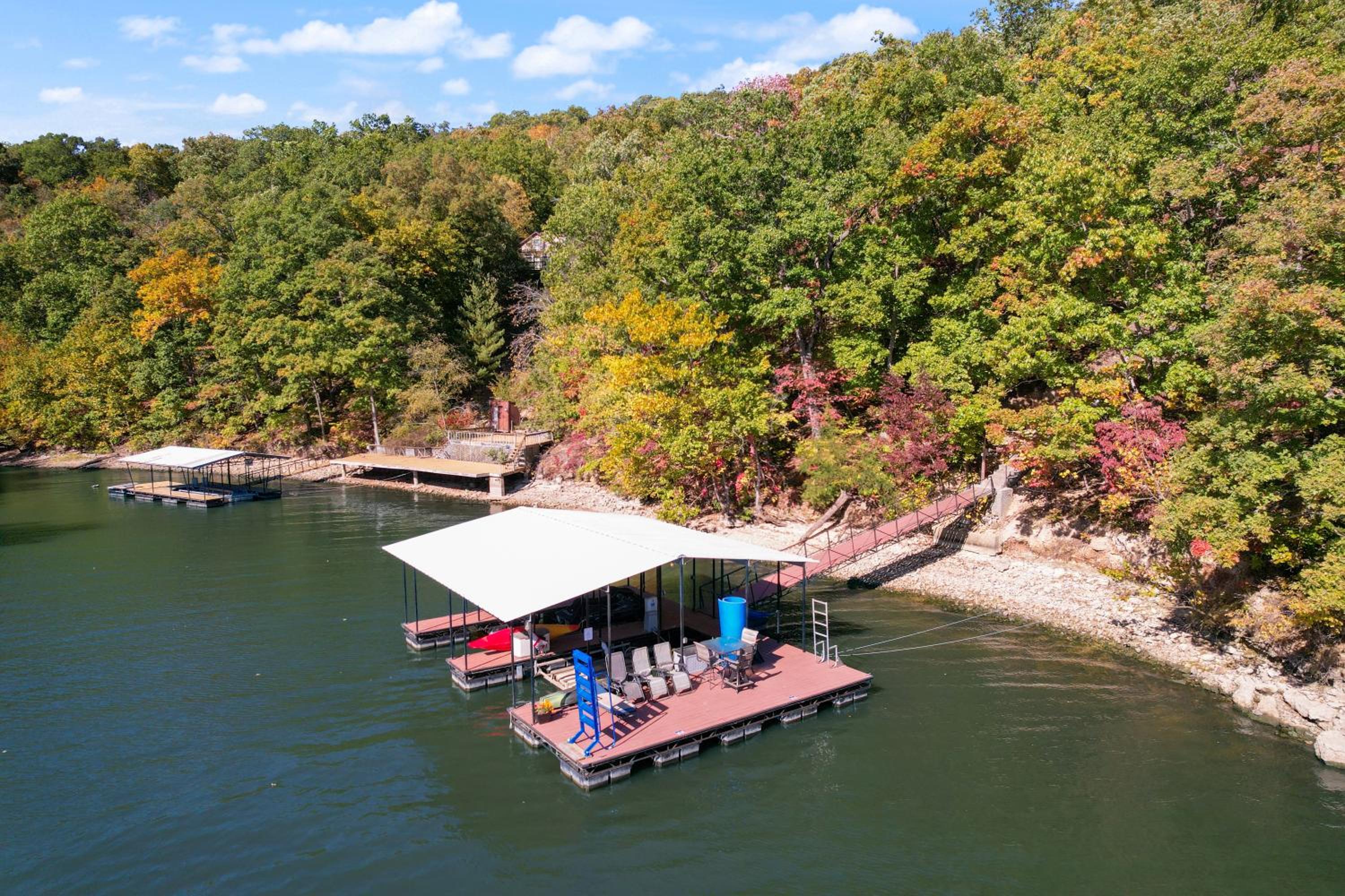 Woodmont Point - Wooded Private Lakefront Retreat with Deep Cove Dock and Great Swimming!