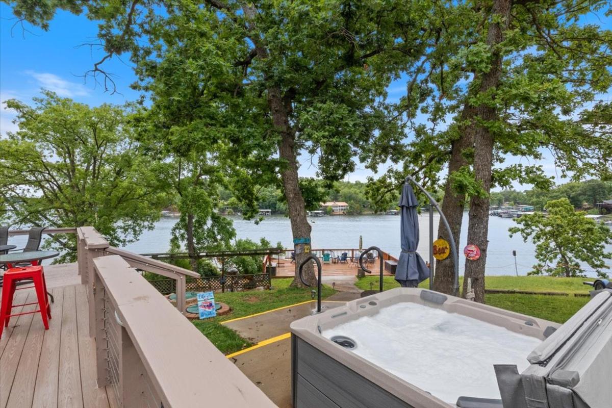 Lakefront Fishing Retreat w/ Dock, Hot Tub & Deck Views