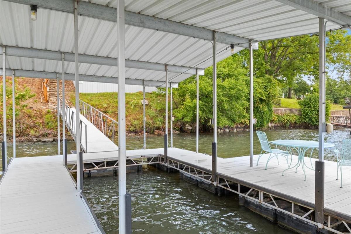 Lakefront Fishing Retreat w/ Dock, Hot Tub & Deck Views