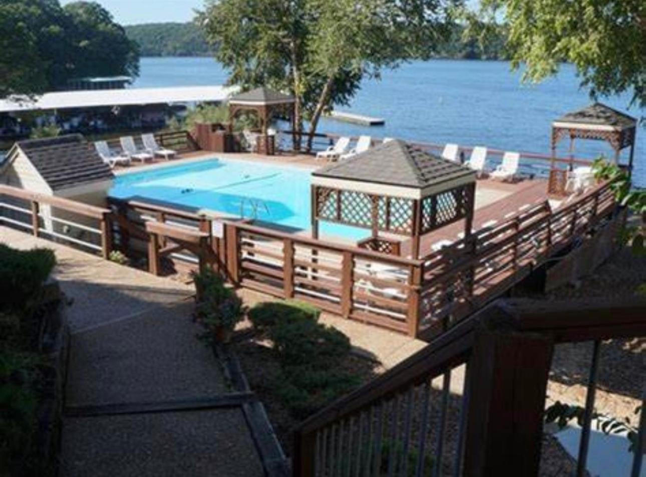 Poolside Condo with Amazing Lake Views & Design