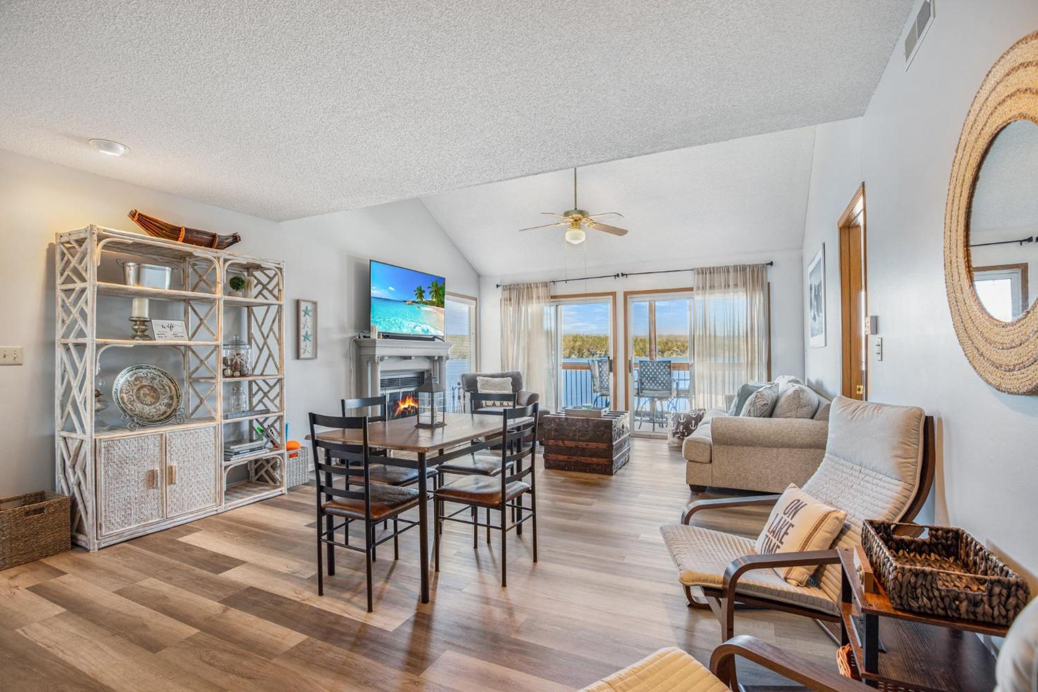 Poolside Condo with Amazing Lake Views & Design