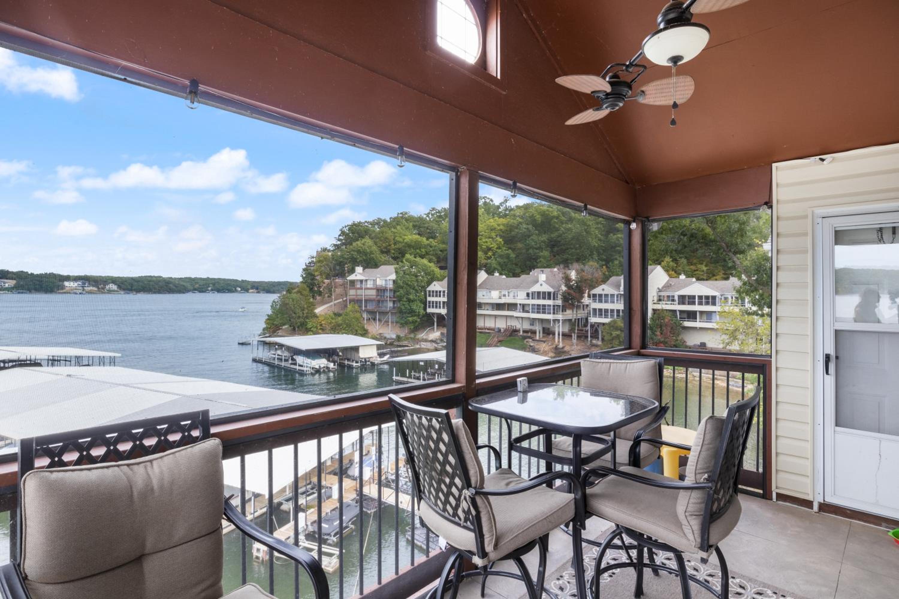 Poolside Condo with Amazing Lake Views & Design