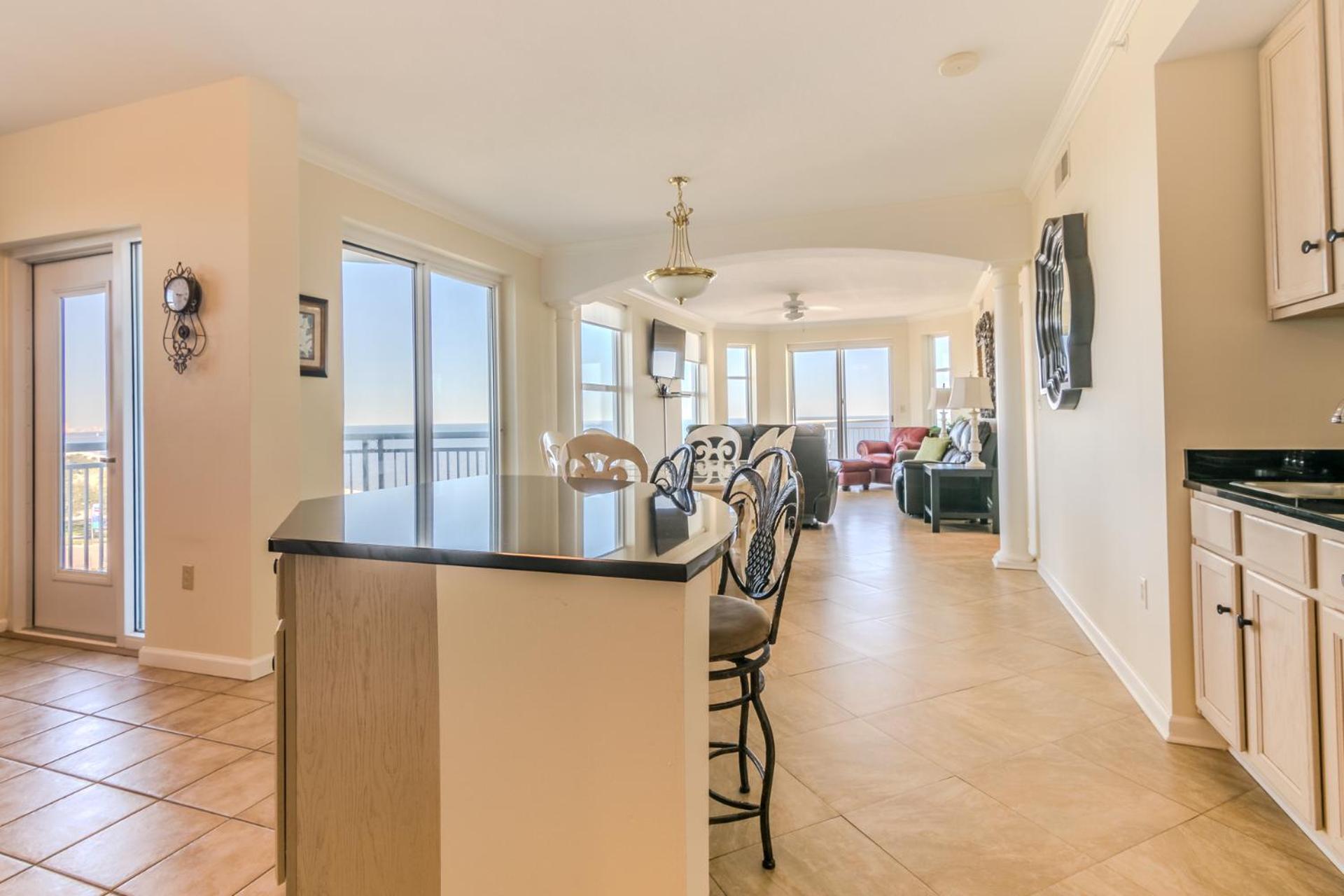 Spacious Beachview End Unit in Legacy Tower 1 -1101 - 3 bedroom 3 bath condo
