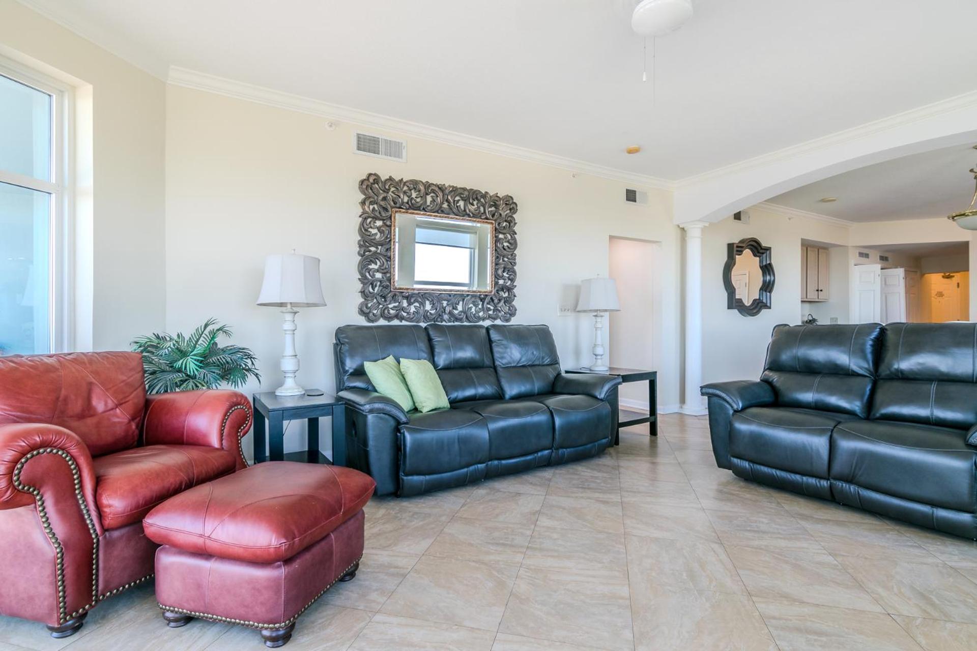 Spacious Beachview End Unit in Legacy Tower 1 -1101 - 3 bedroom 3 bath condo