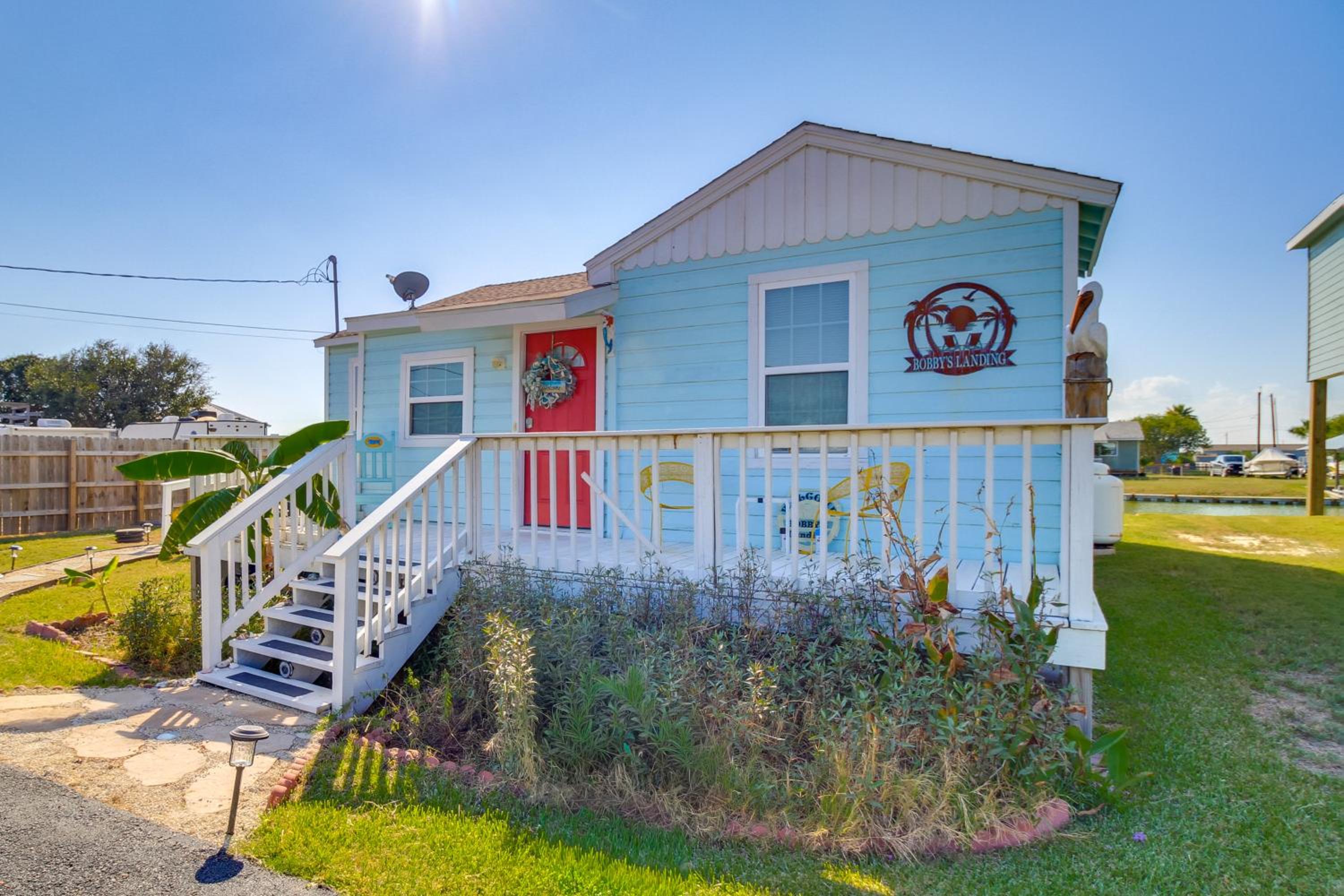 Canal-Front Home with Deck 6 Mi to Rockport Beach