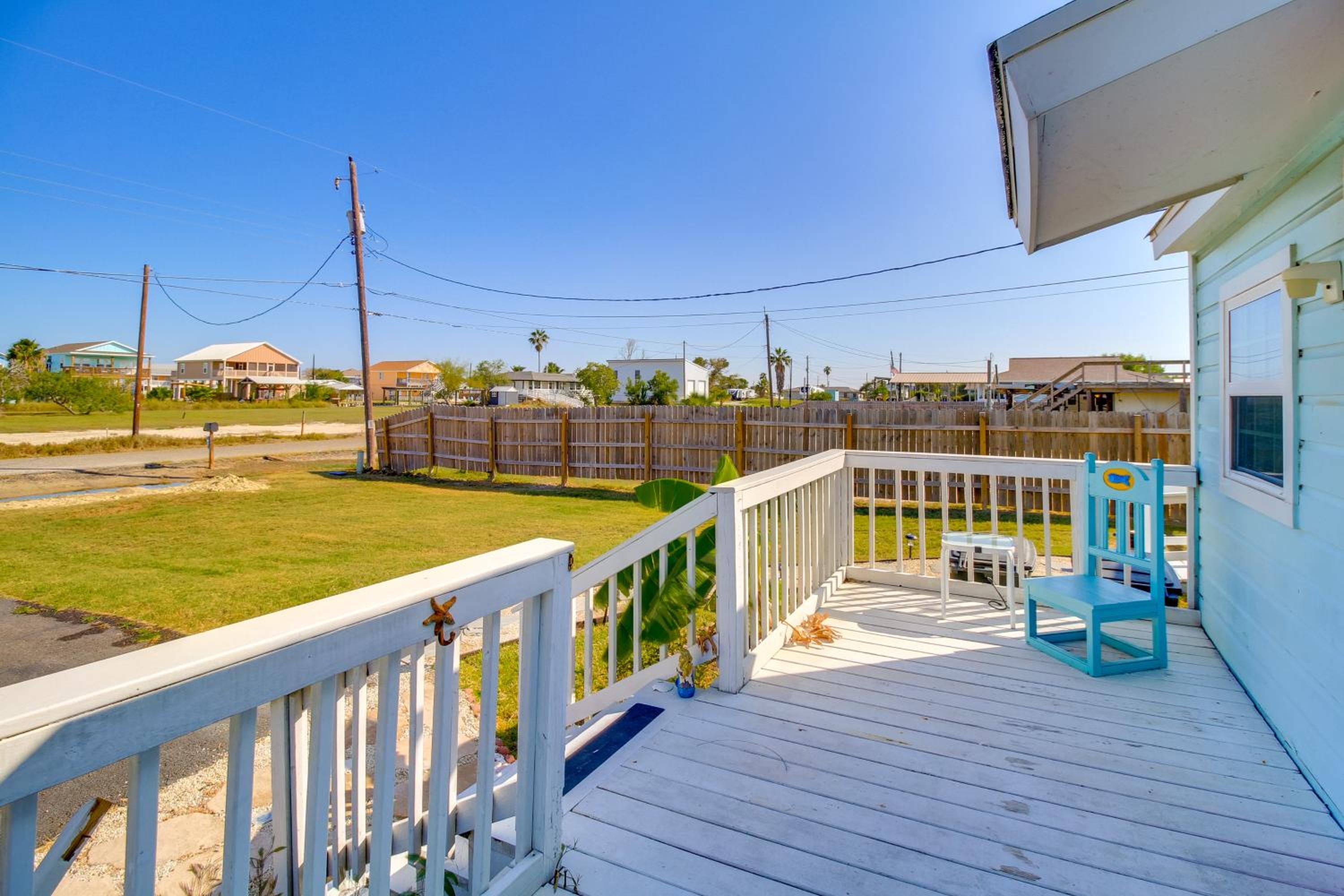 Canal-Front Home with Deck 6 Mi to Rockport Beach