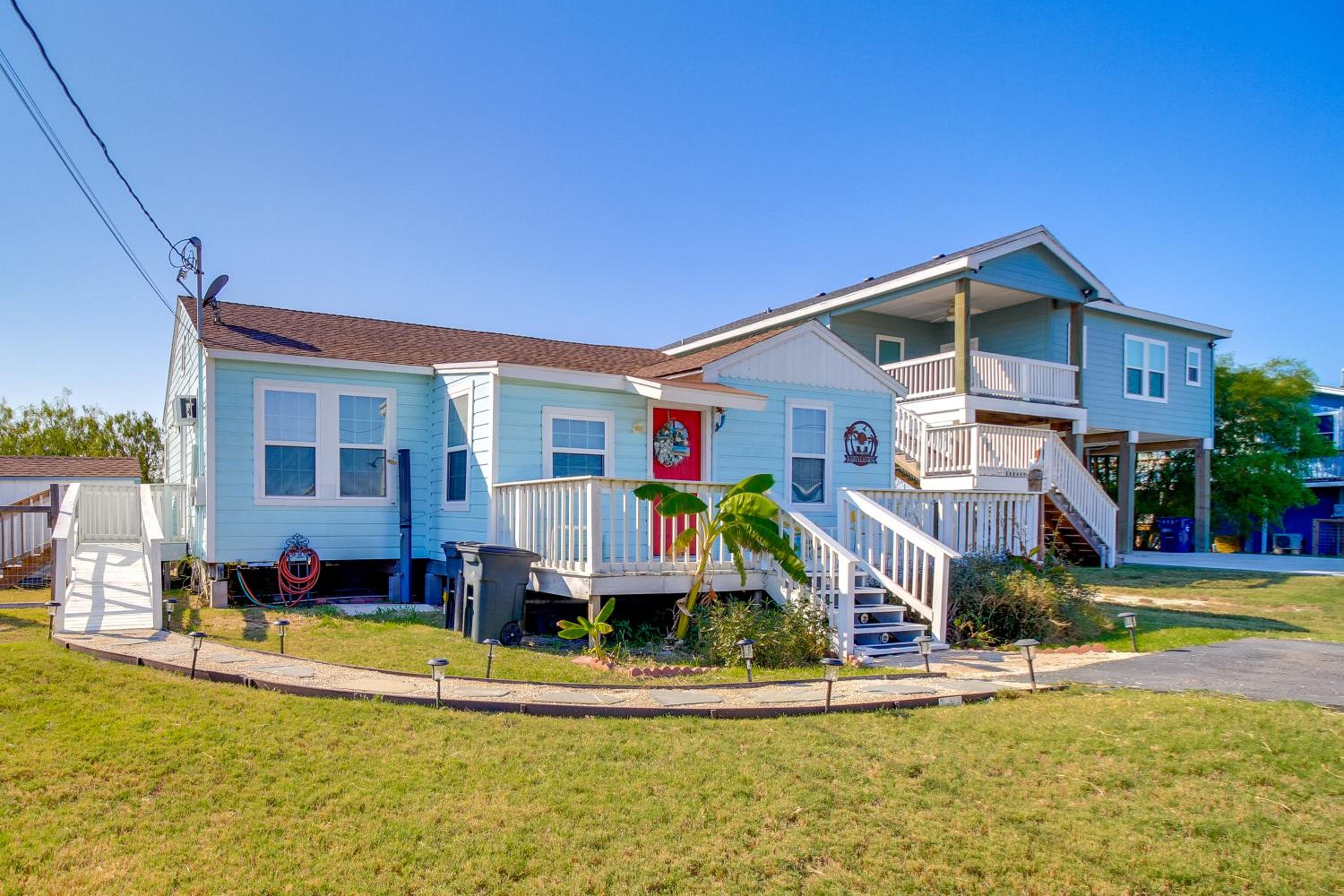 Canal-Front Home with Deck 6 Mi to Rockport Beach