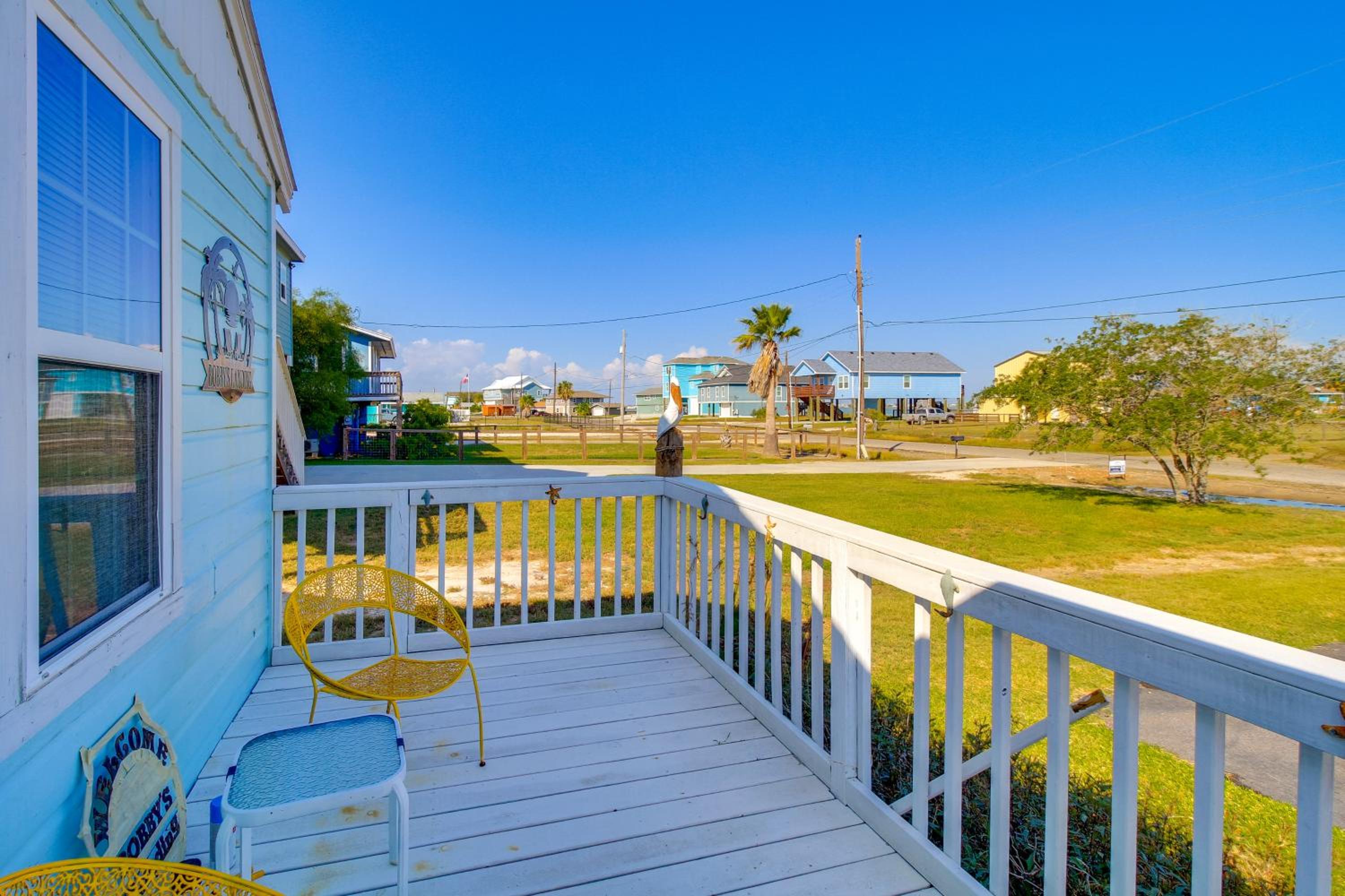 Canal-Front Home with Deck 6 Mi to Rockport Beach