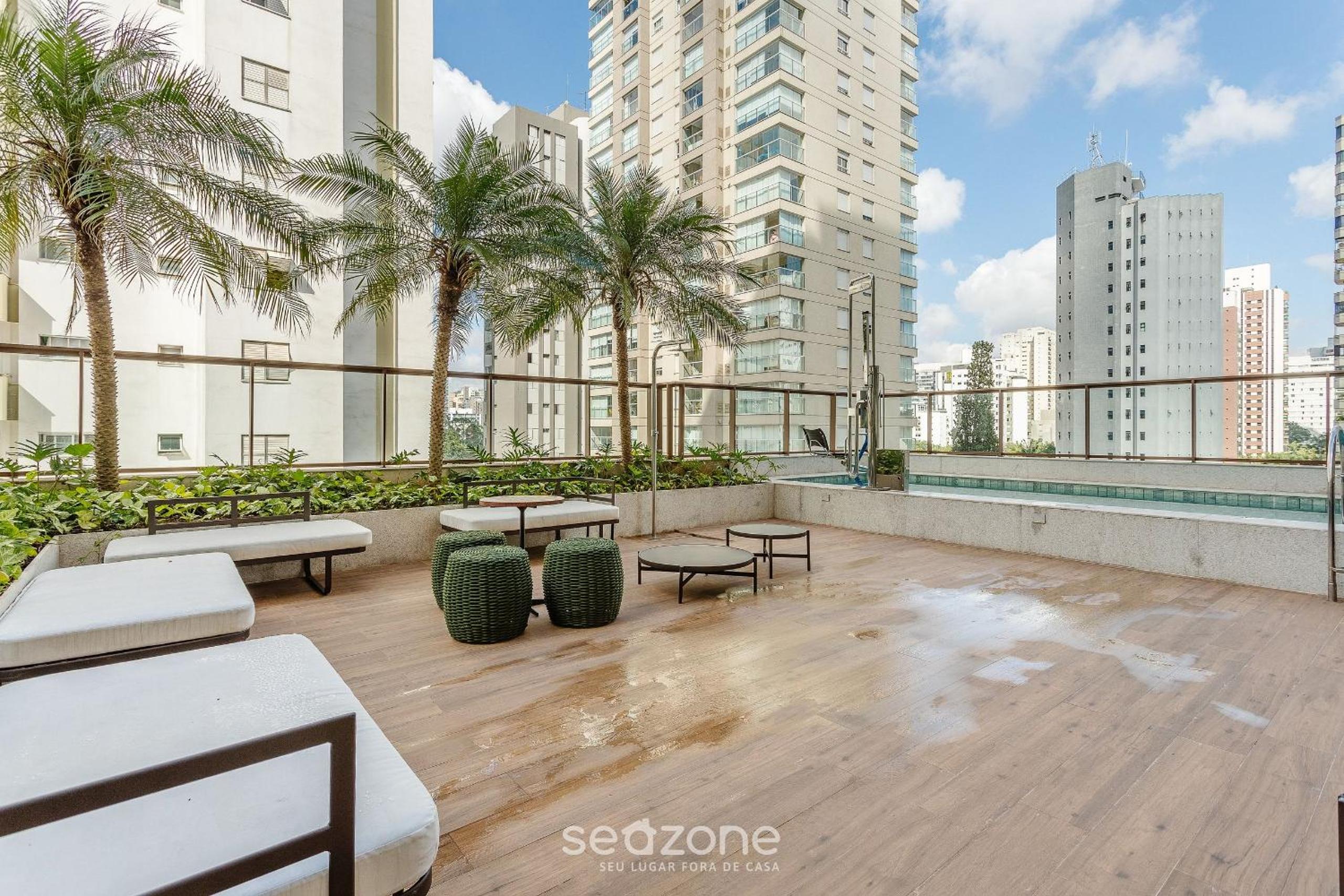 Studio in a building w/ a pool, Campo Belo HMC0320