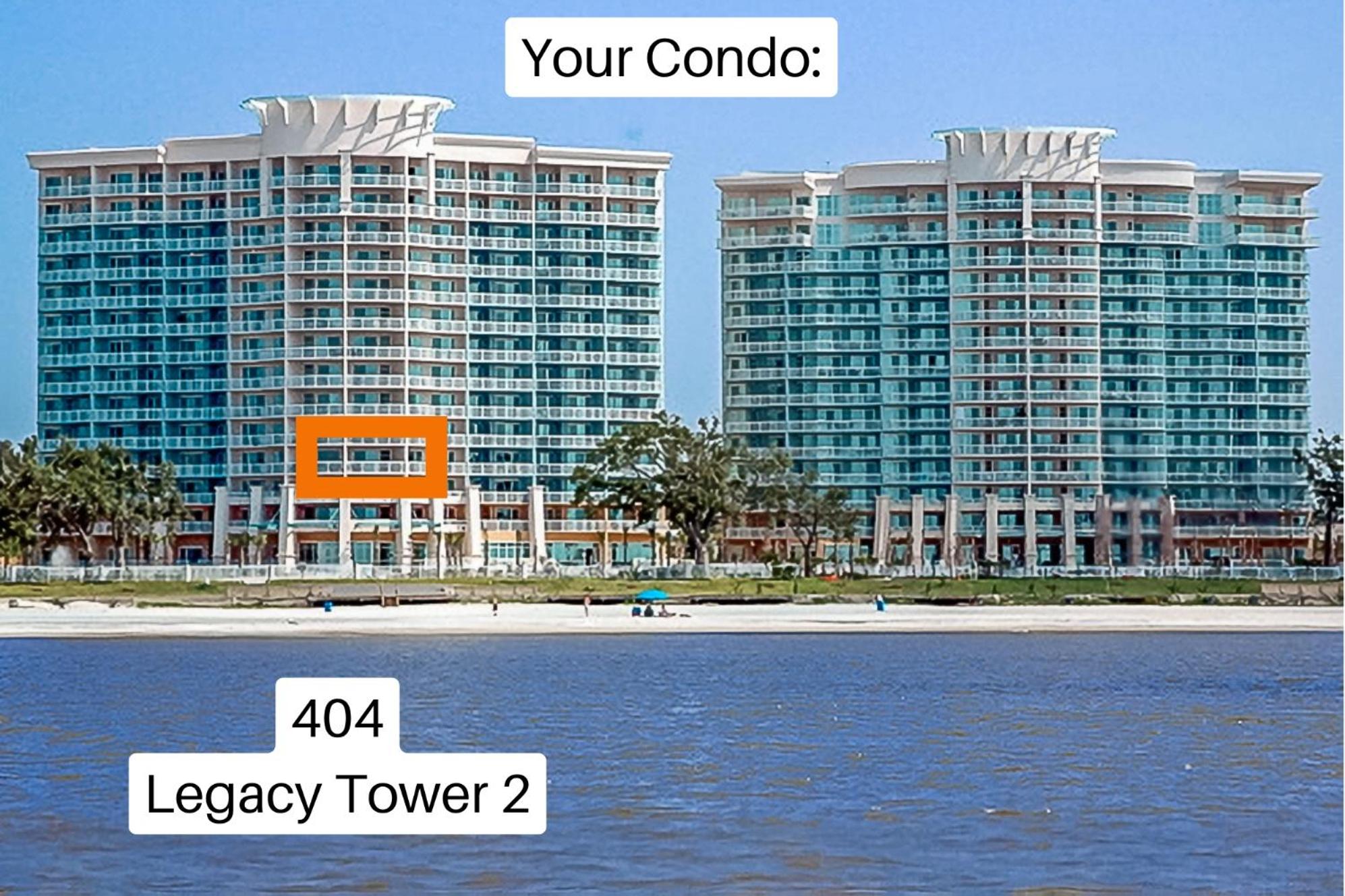 Beachview Condo at Legacy Tower 2 -404 - fully furnished 2 bedroom 2 bathroom