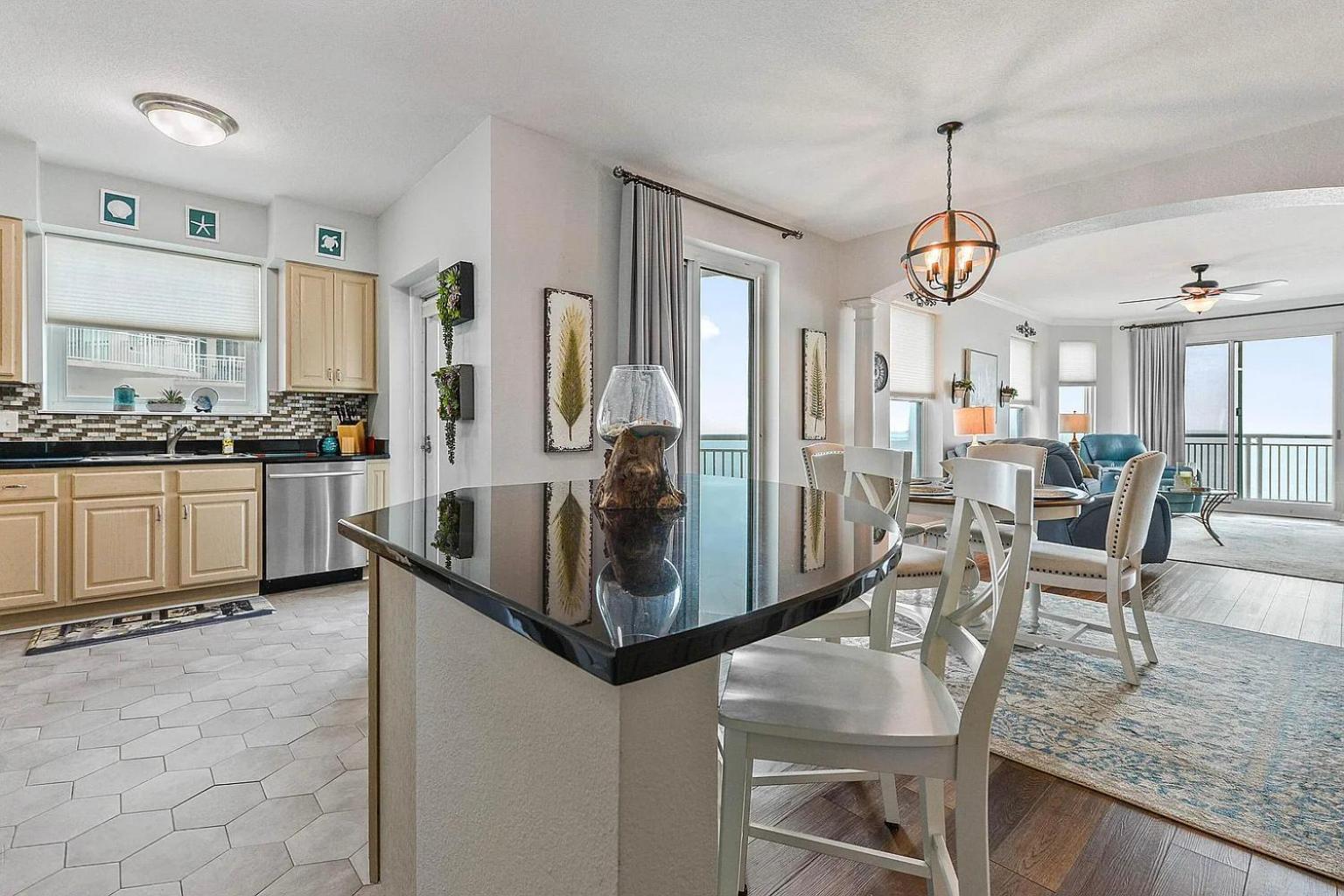 Spacious Beach View, End Unit in Legacy Tower 2-1301 - 3 Bedroom 3 Bath Condo