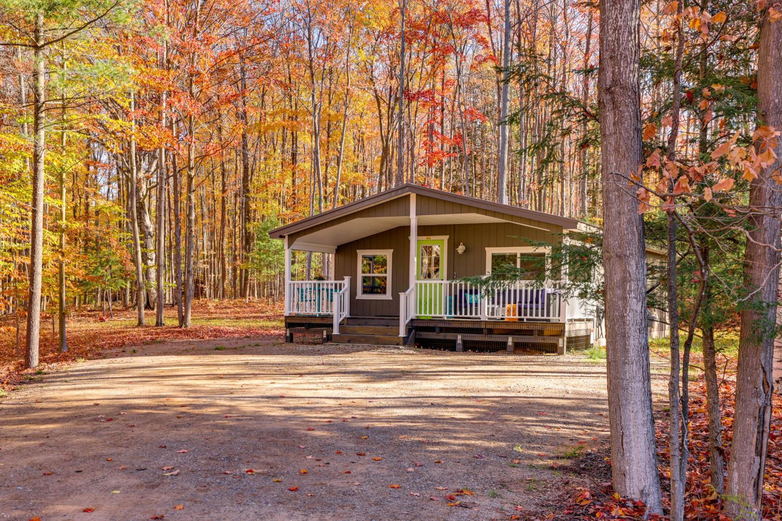 Traverse City Cabin with On-Site Hiking!