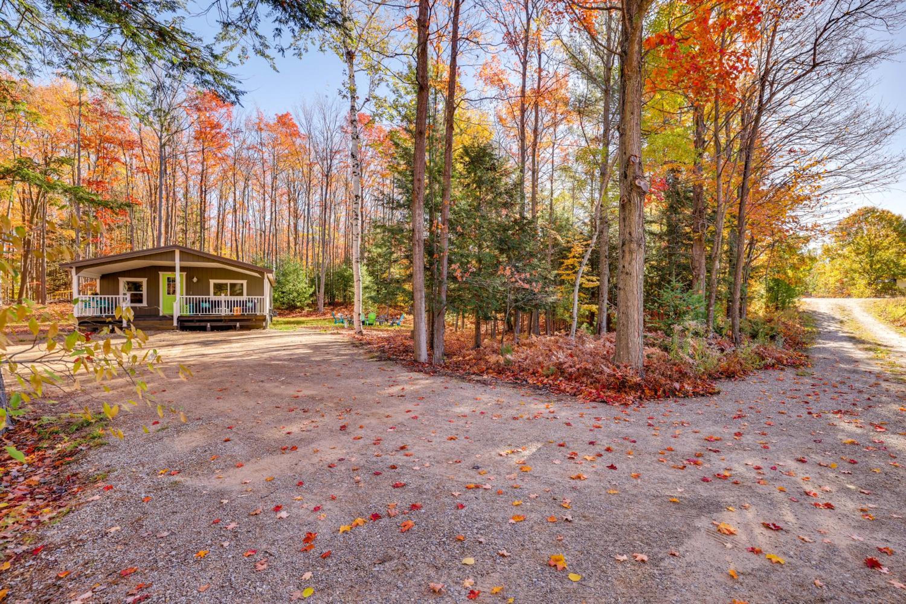 Traverse City Cabin with On-Site Hiking!