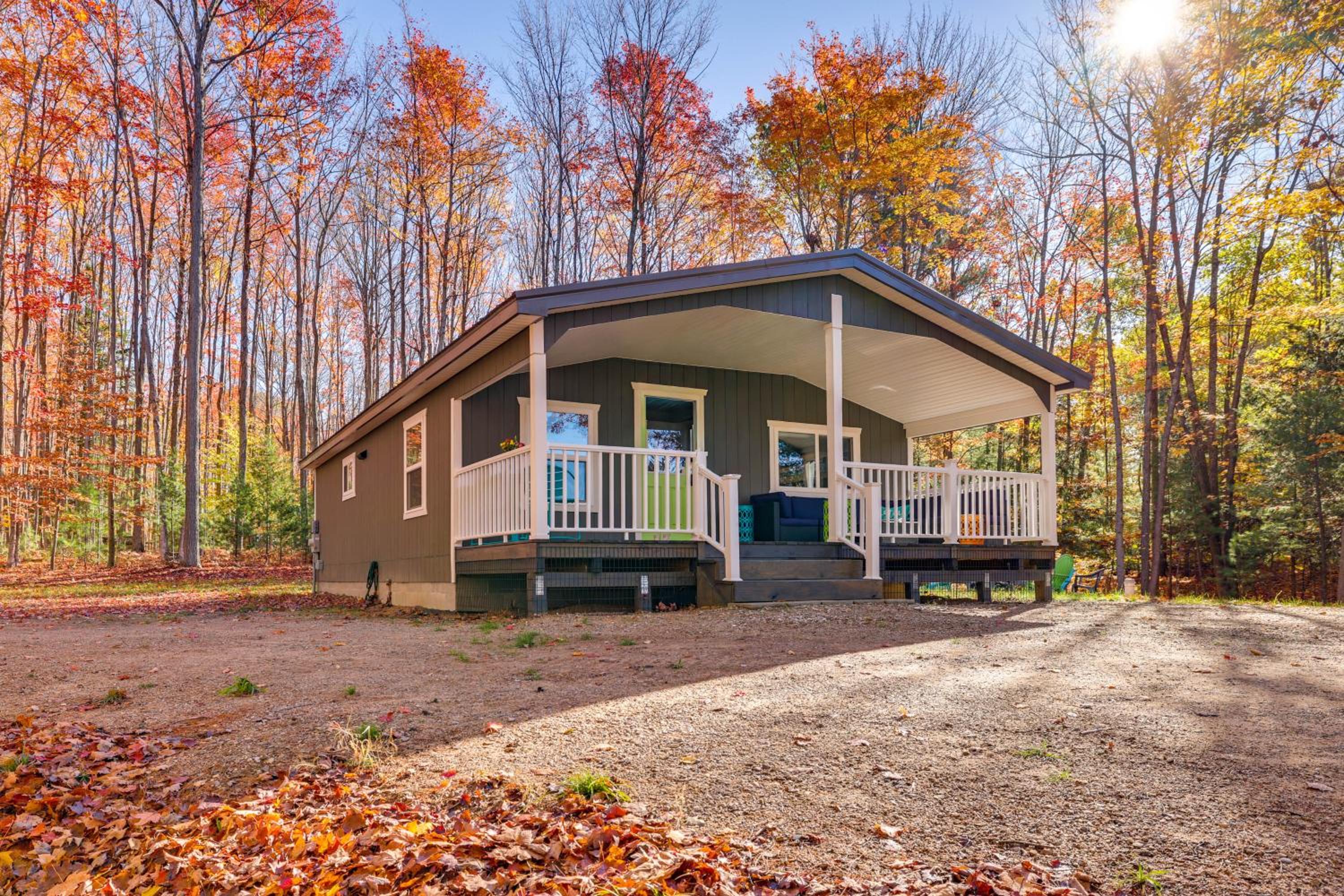 Traverse City Cabin with On-Site Hiking!