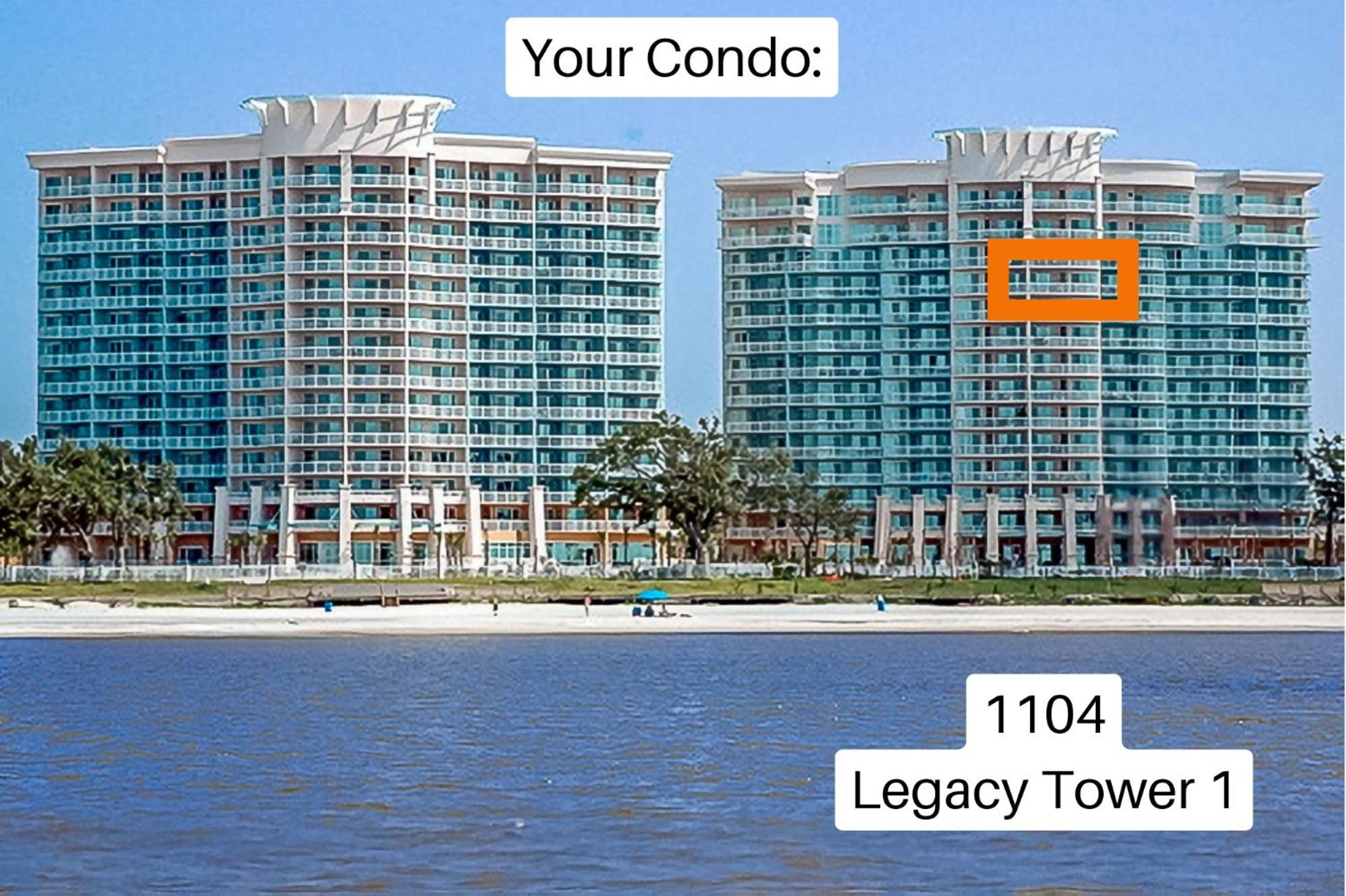 Beachview Condo in Legacy Tower 1 -1104 - fully furnished 2 bedroom 2 bath