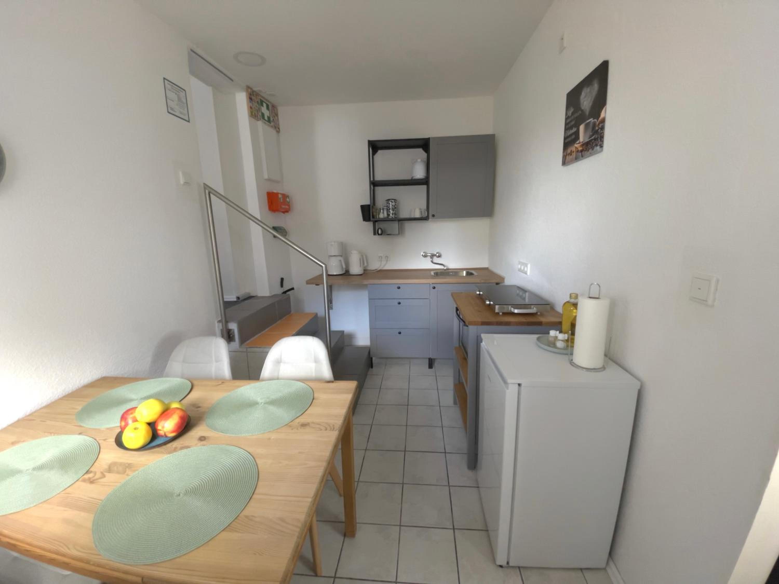Jans 4 Personen Apartment Herten NRW Veltins Arena Küche P WLAN mit Code