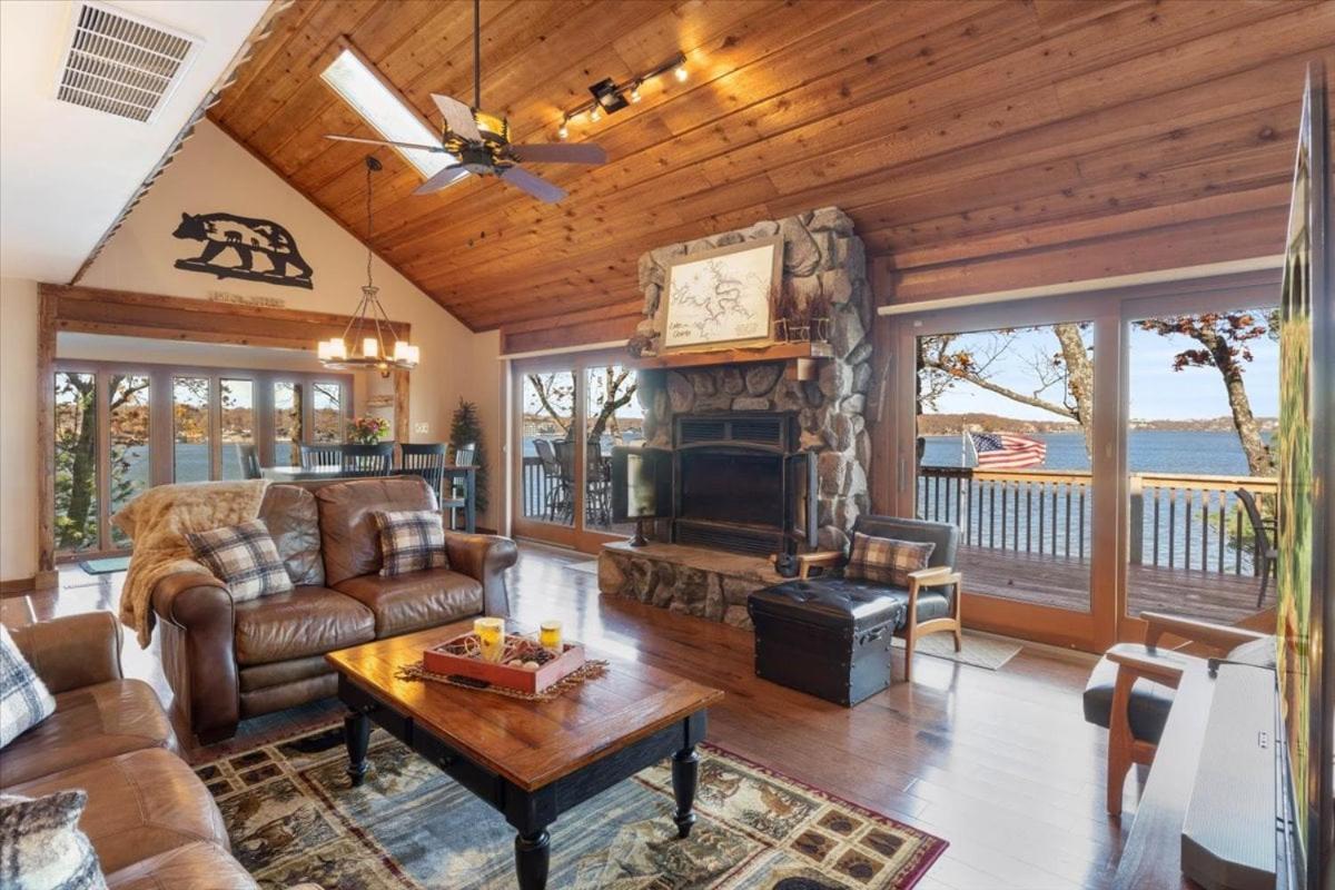 Cozy Digs Lake Lodge w/ 2 Decks, Game Room, Private Dock & Boat Slip