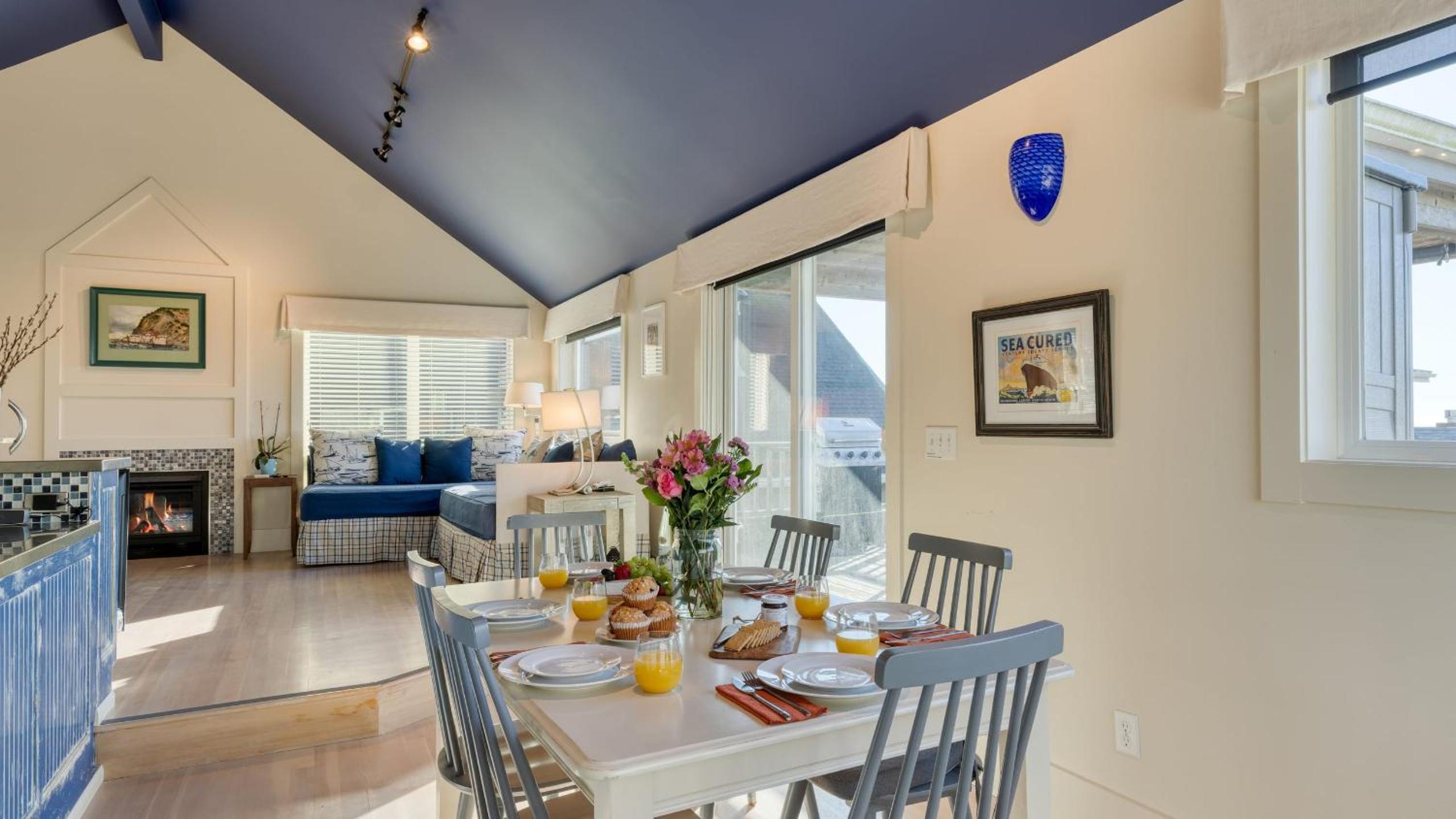Beachside Retreat w Hot Tub Balcony Dining Blue-Ceiling Charm Sea Cured by AvantStay