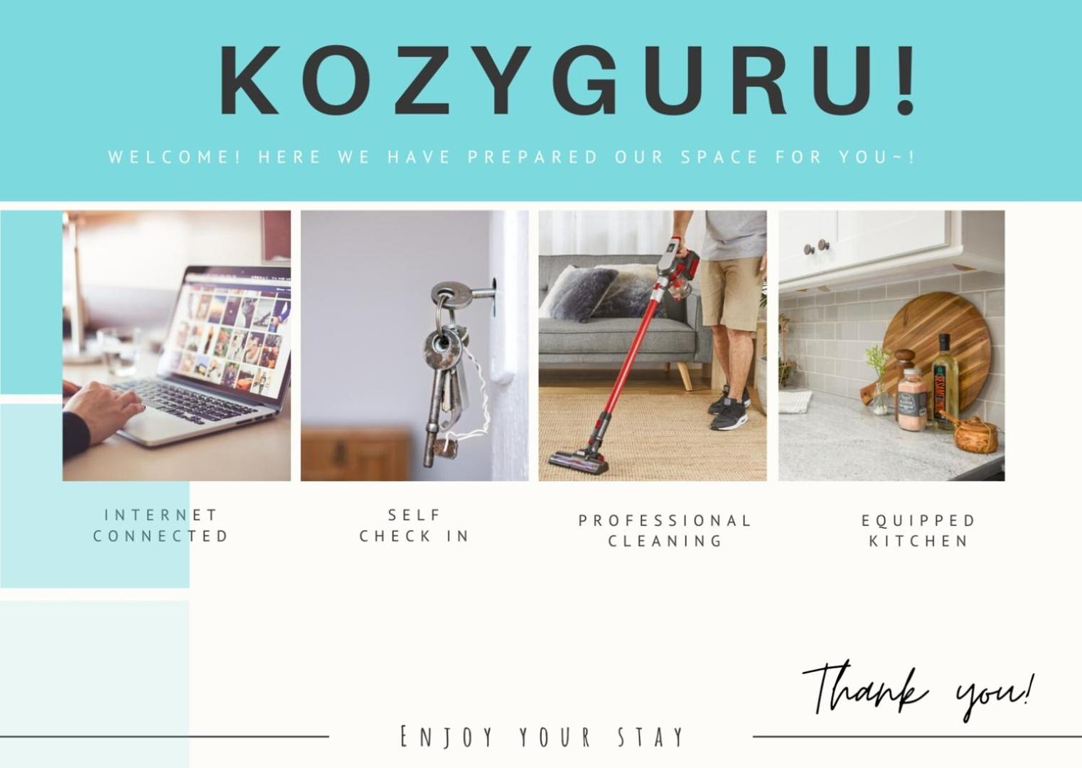 KozyGuru | Richmond | Stylish 3-Bedroom City Gem
